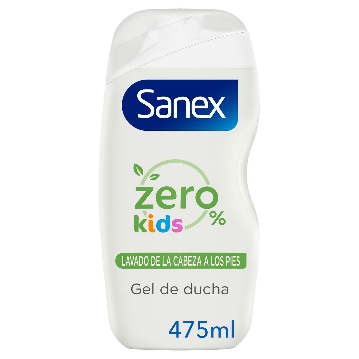 Gel de ducha o baño Sanex Zero% kids para cuerpo y pelo 475ml