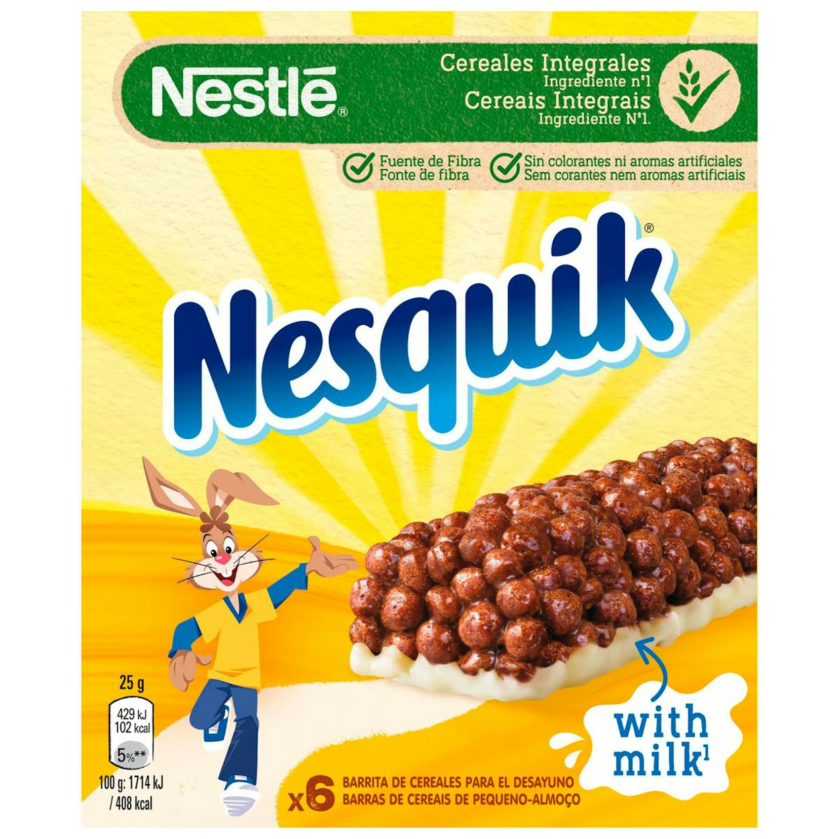 Barrita De Cereales Nesquik Nestlé 150 Gr 0