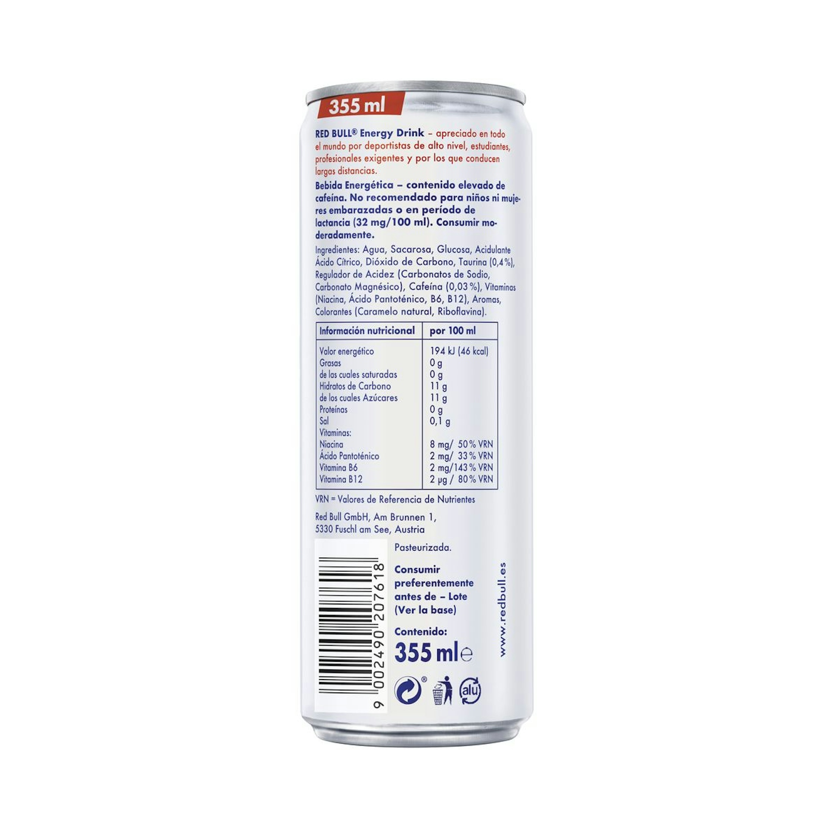 Red Bull Maxi Lata 35.5 Cl