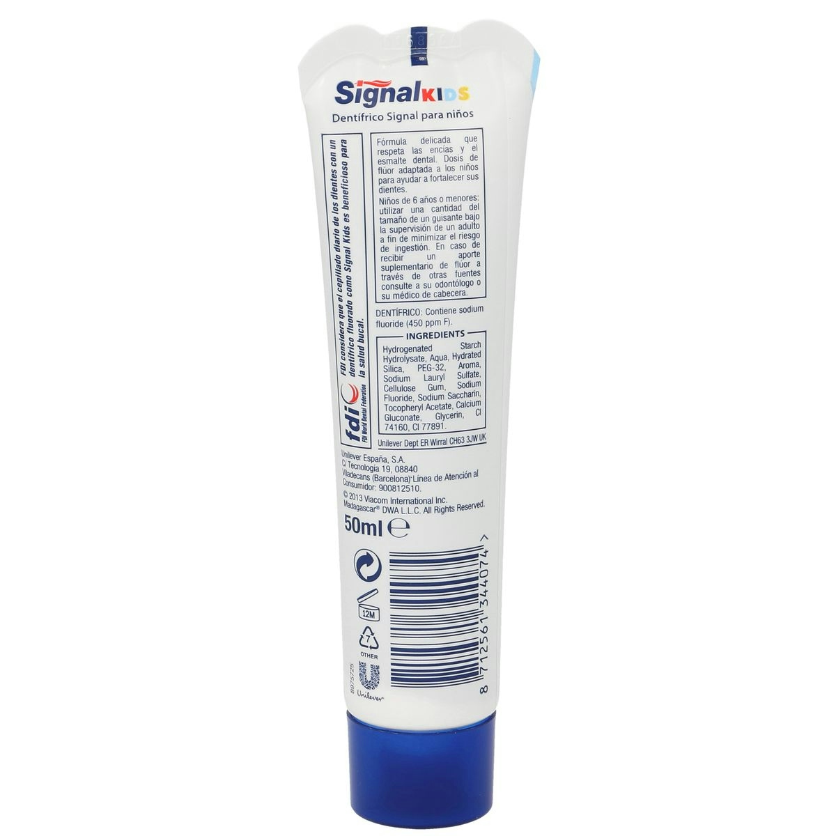 Pasta de dientes infantíl SIGNAL tubo 50 ml