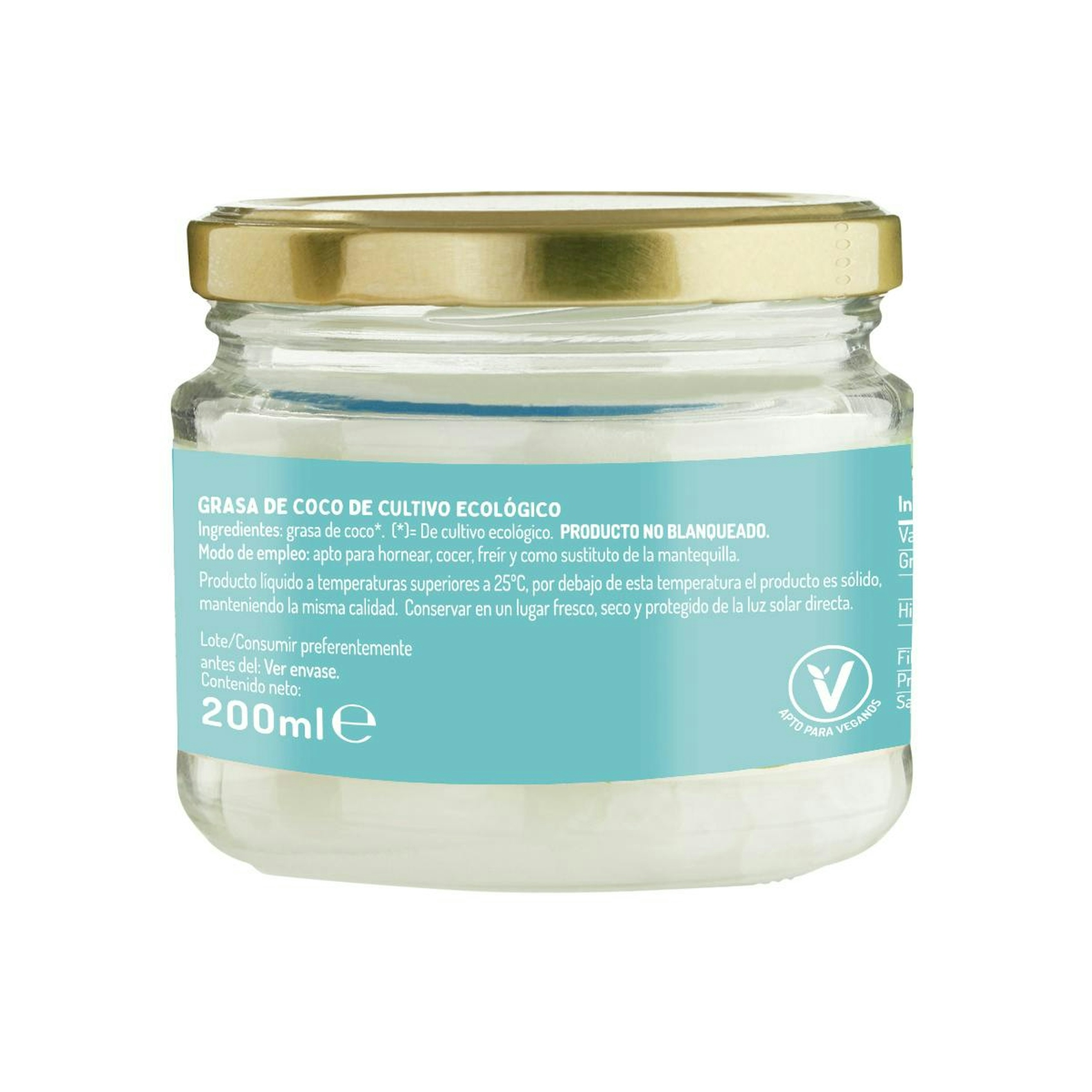 Aceite De Coco Bio El Granero 200Ml