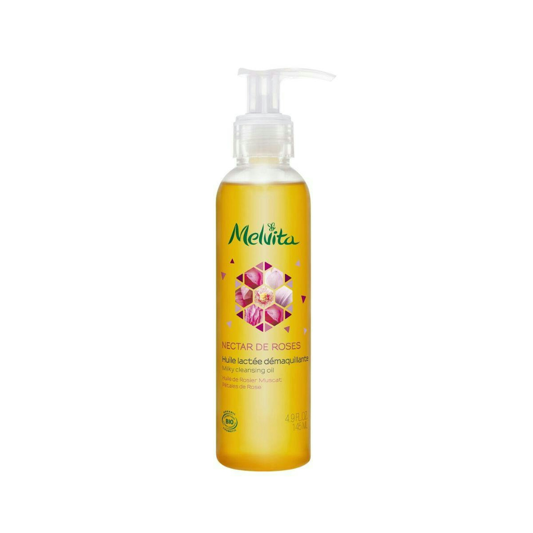 Aceite Desmaquillante Facial Nectar De Rosas Melvita 145Ml 0