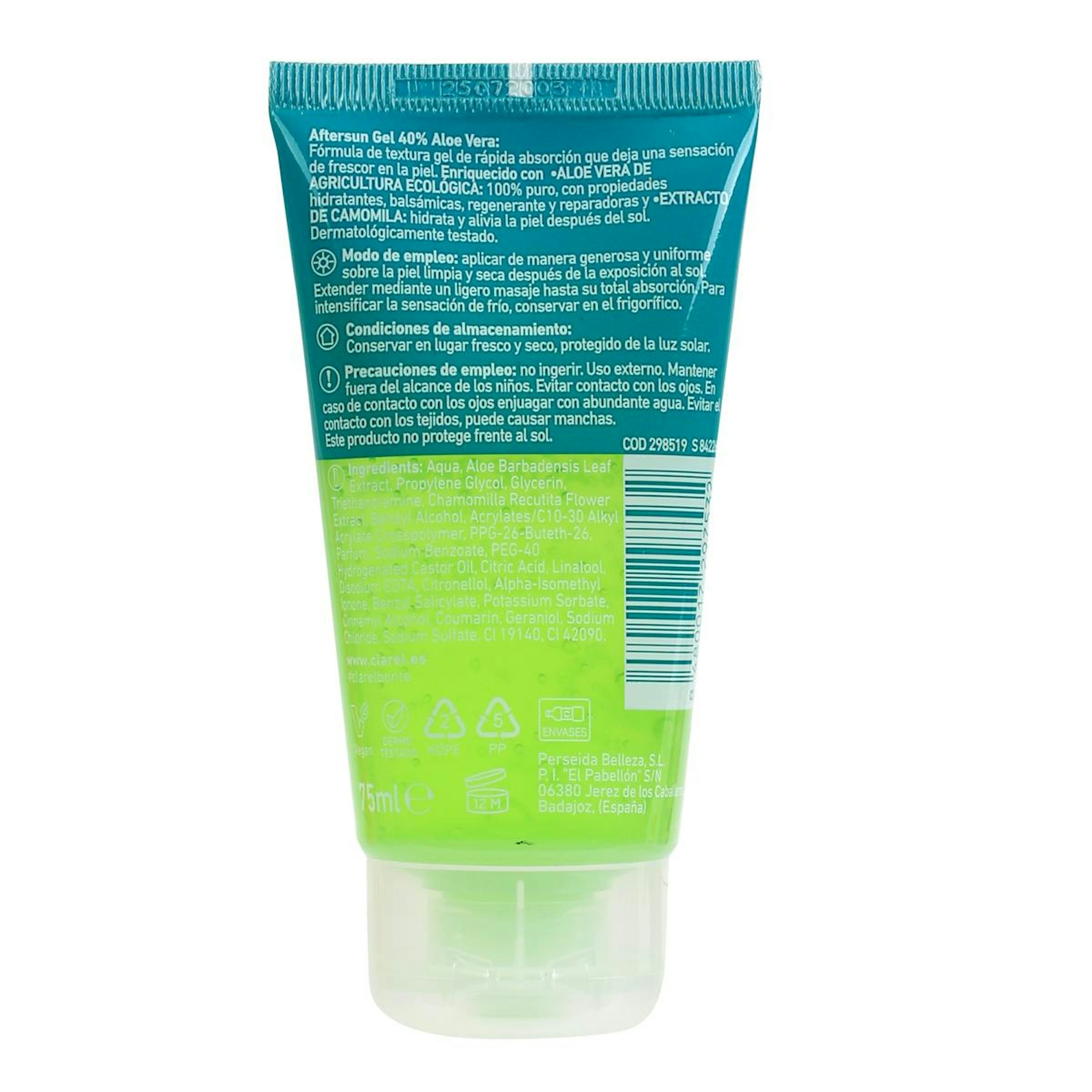 Aftersun 40% Aloe Vera Formato Viaje Bonté 75Ml