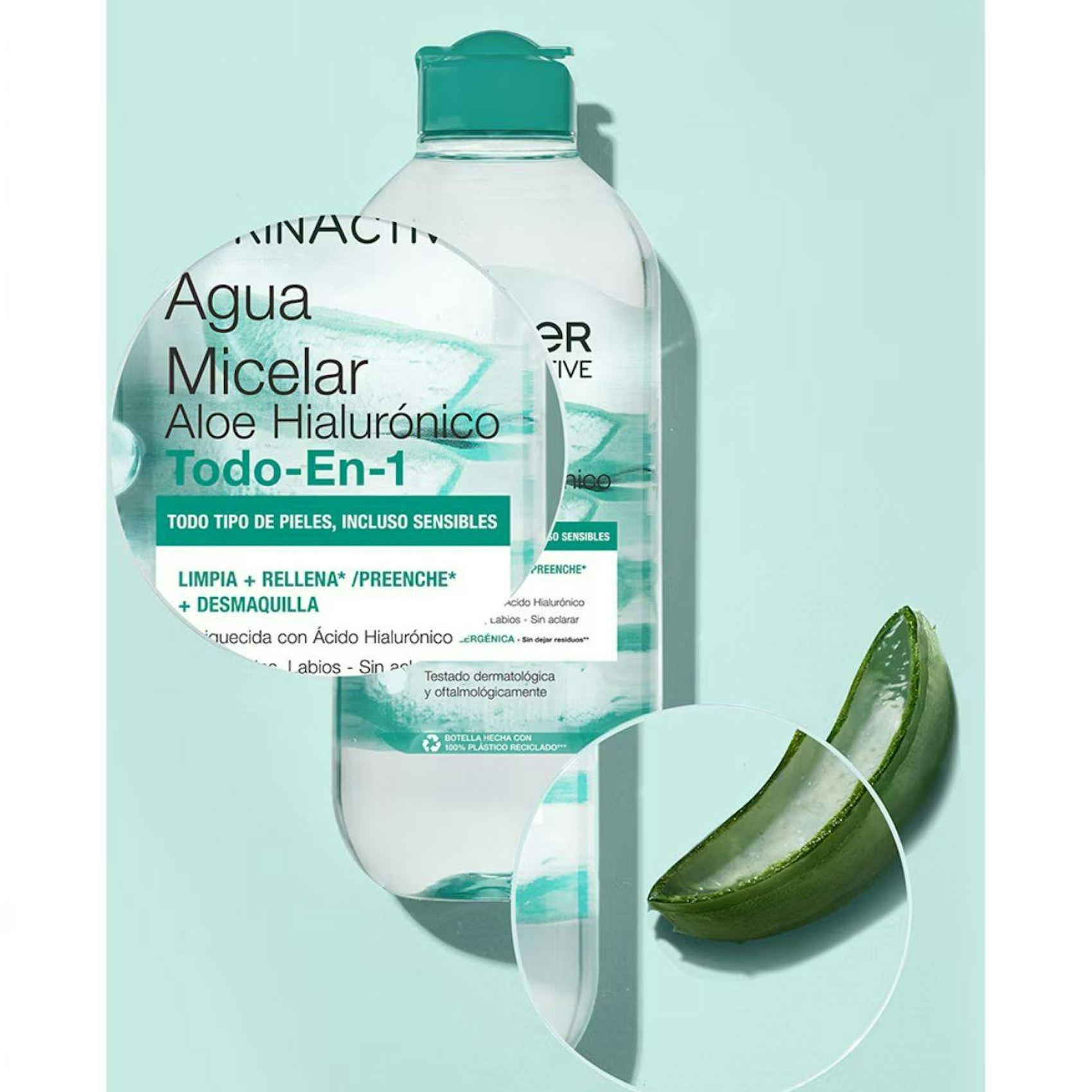 Agua Micelar Aloe Hialurónico Garnier 400Ml