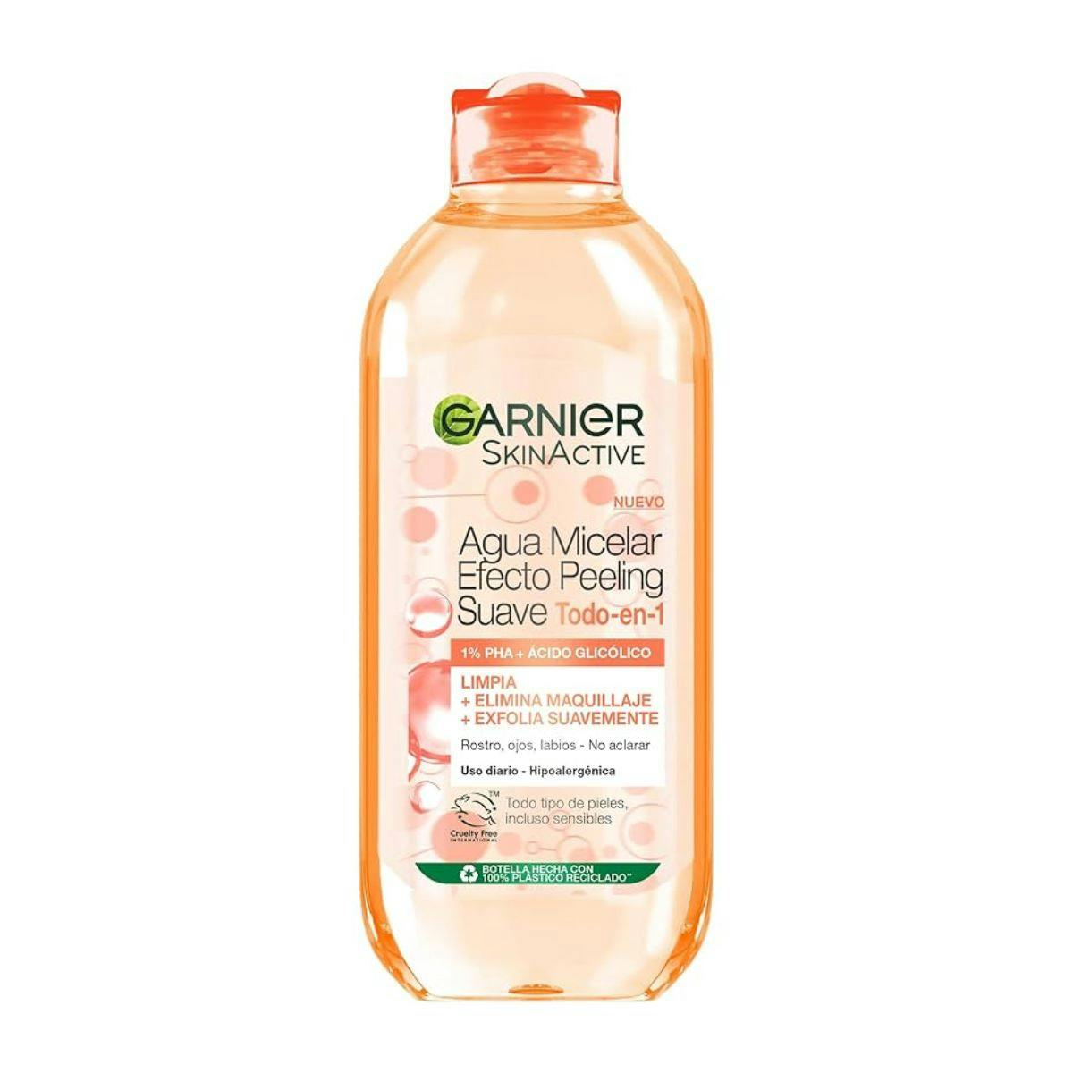Imagen de Agua Micelar Efecto Peeling Suave Garnier 400Ml