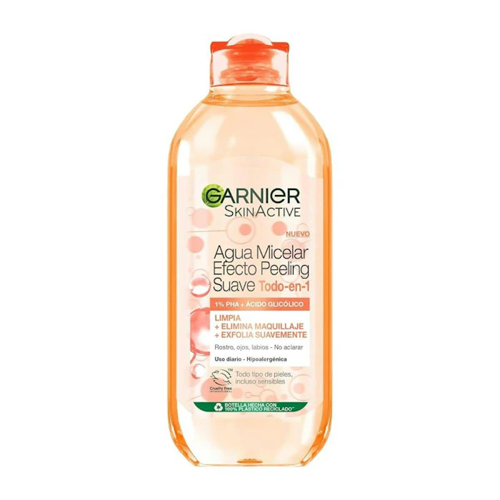 Agua Micelar Efecto Peeling Suave Garnier 400Ml