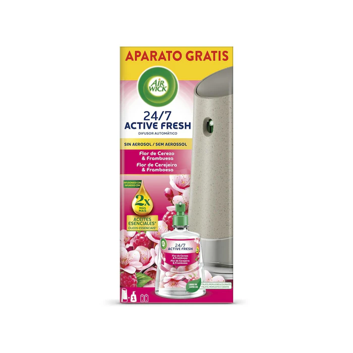 Ambientador Active Fresh + Recambio Cerezo Air Wick