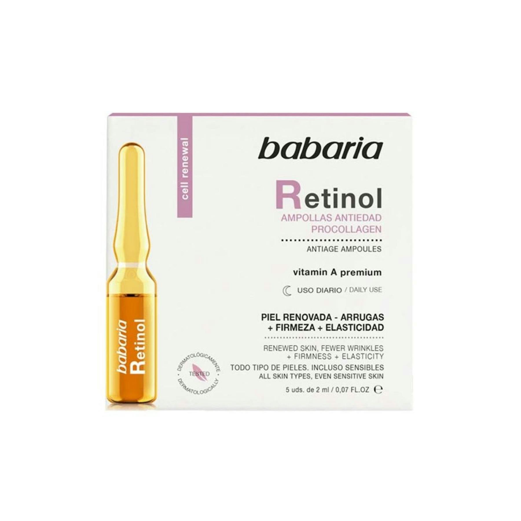 Imagen de Ampollas Antiedad ProCollagen Retinol Babaria 5 Uds