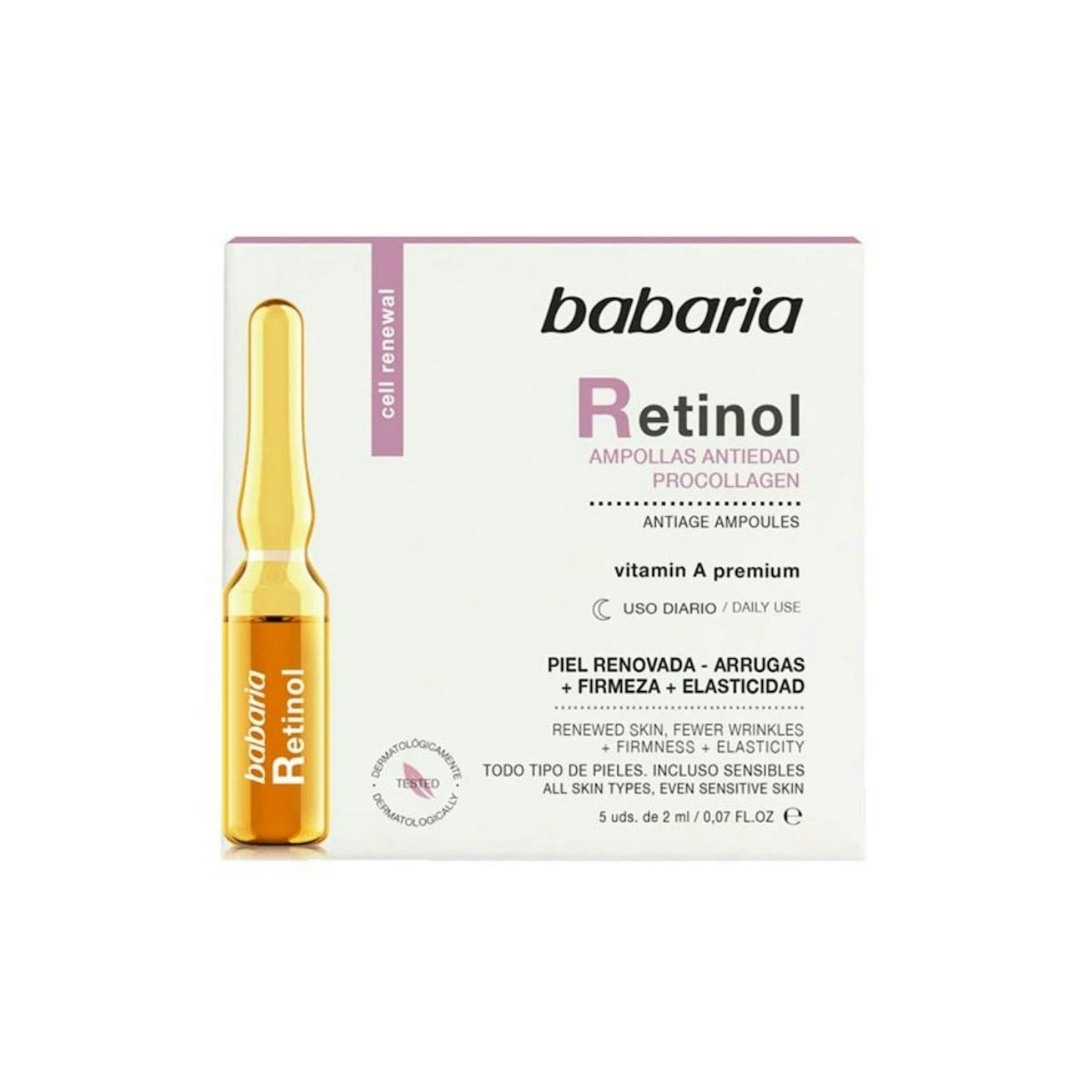 Ampollas Antiedad ProCollagen Retinol Babaria 5 Uds Ampollas Antiedad ProCollagen Retinol Babaria 5 Uds 0