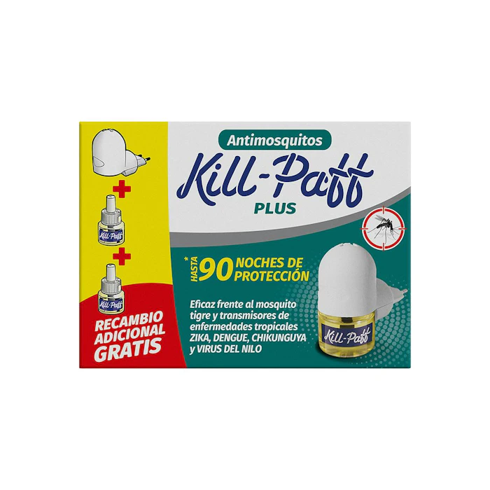 Insecticida Eléctrico Antimosquitos + 2 Recambios Kill-Paff