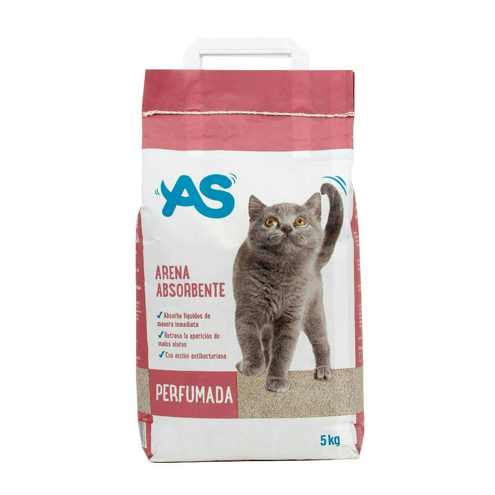 Arena Absorbente Perfumada Para Gatos AS 5Kg 0