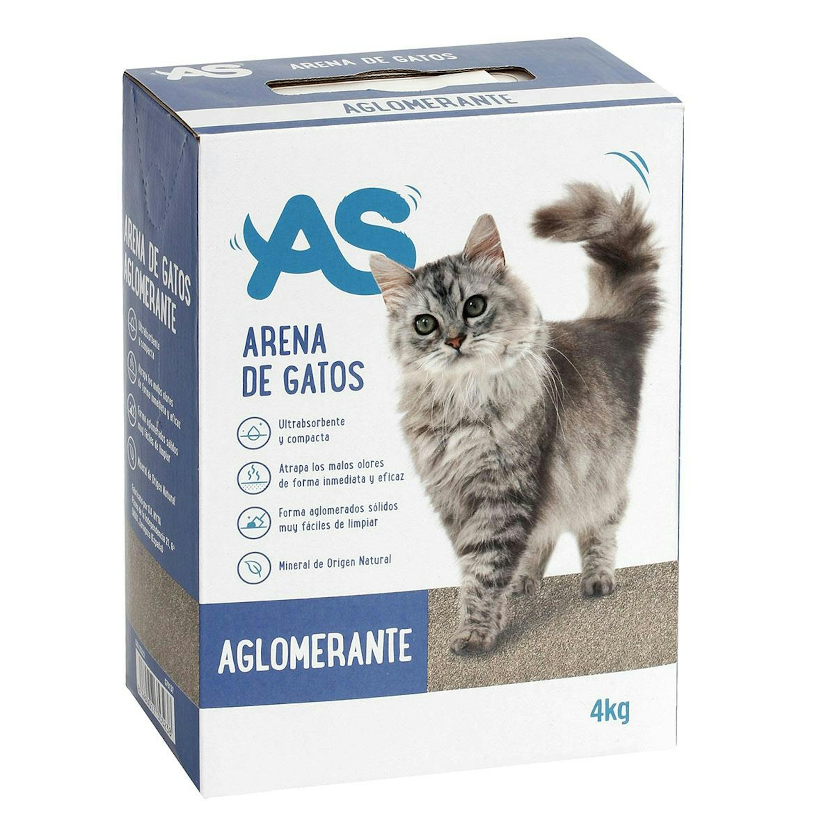 Arena Aglomerante Para Gatos AS 4Kg 0