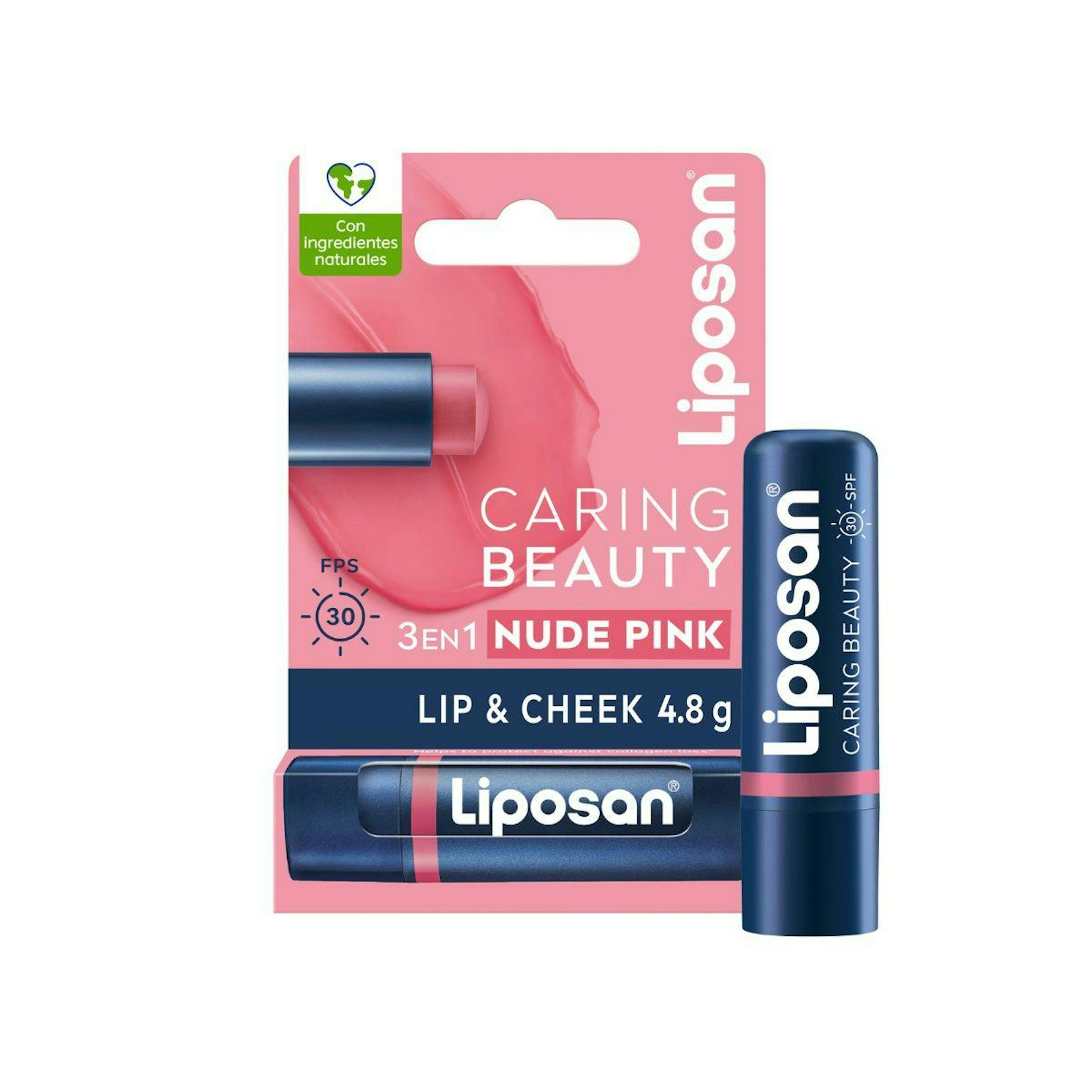 Bálsamo Labial Caring Beauty Nude Pink Liposan