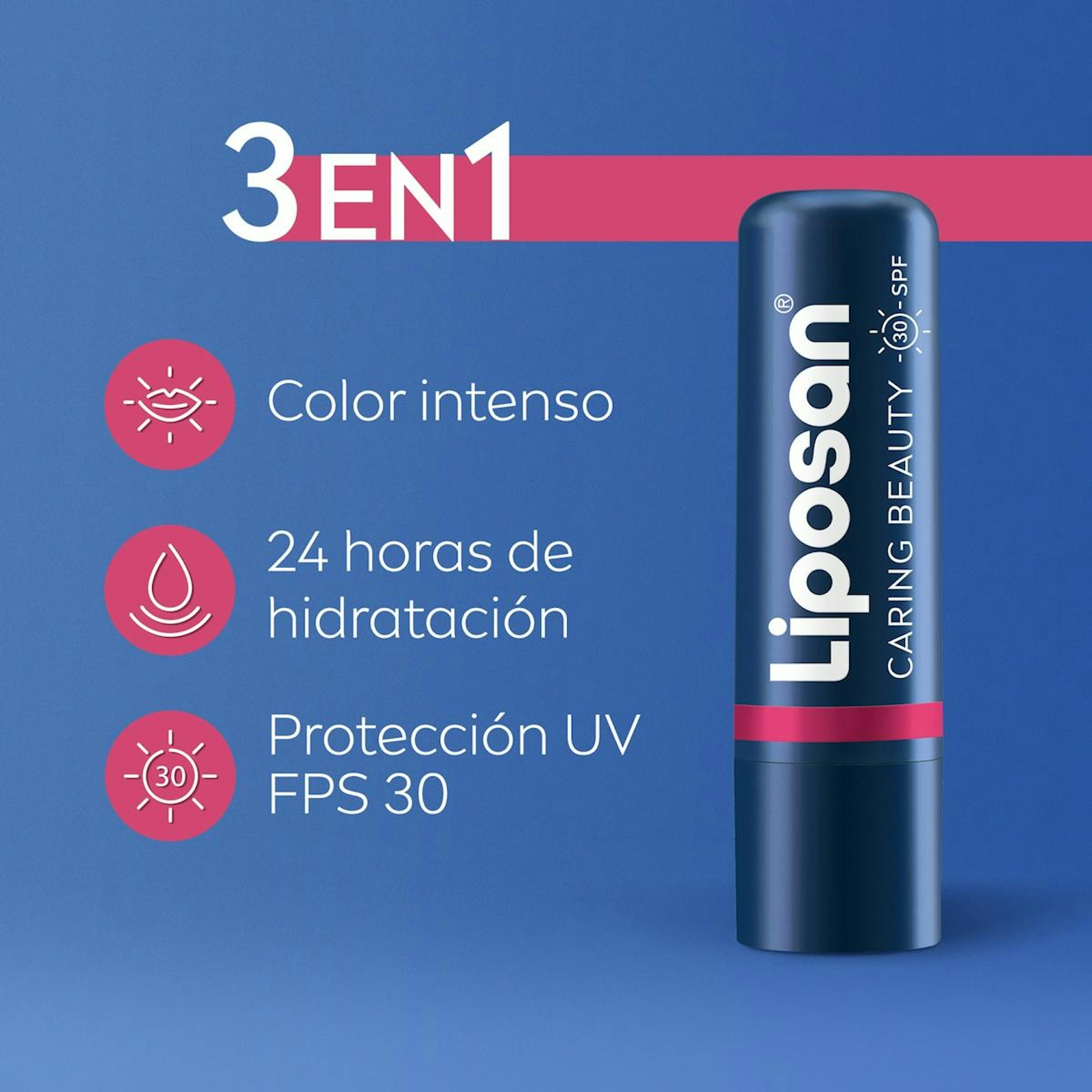 Bálsamo Labial Caring Beauty Red Liposan
