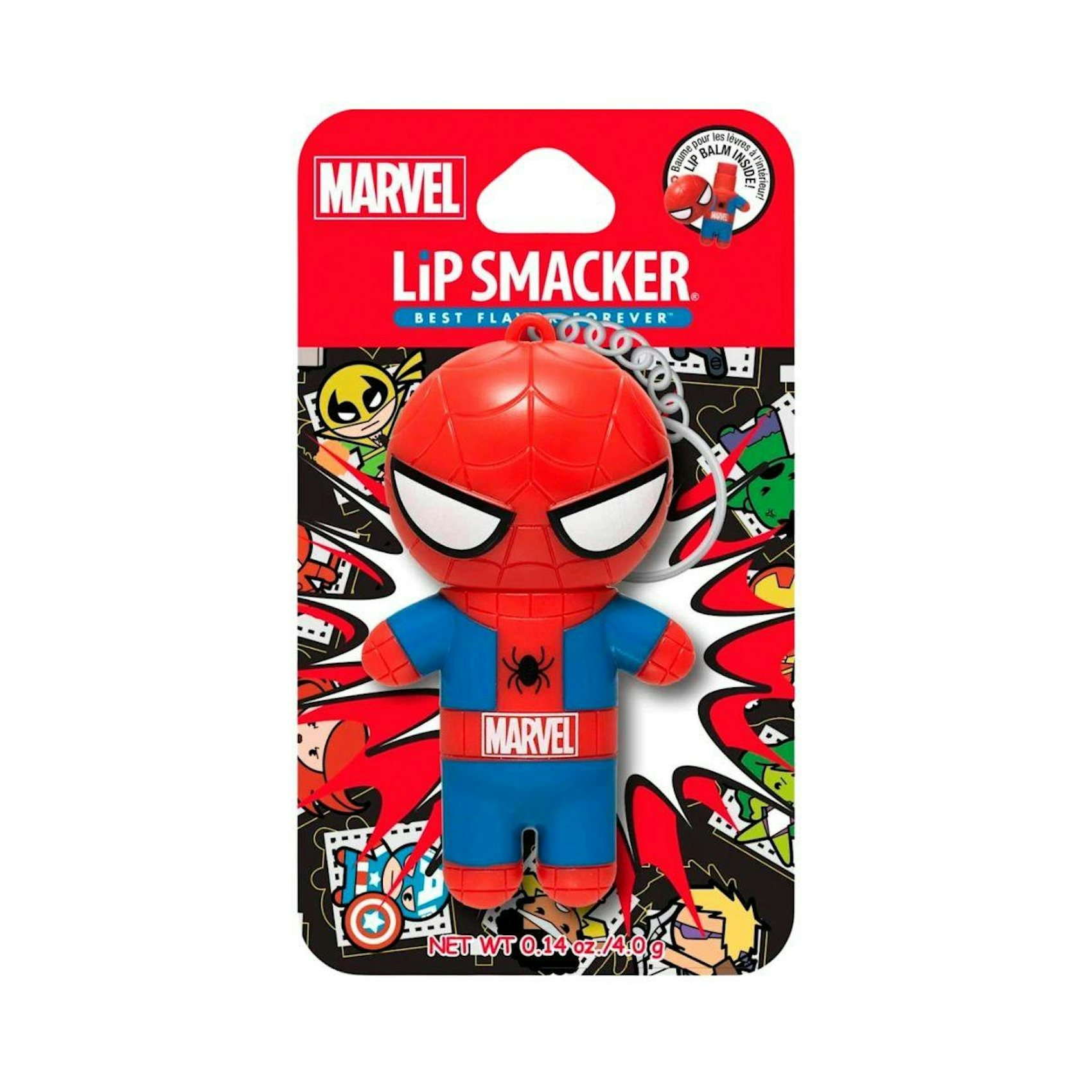 Bálsamo Labial Spiderman Llavero Lip Smacker 0