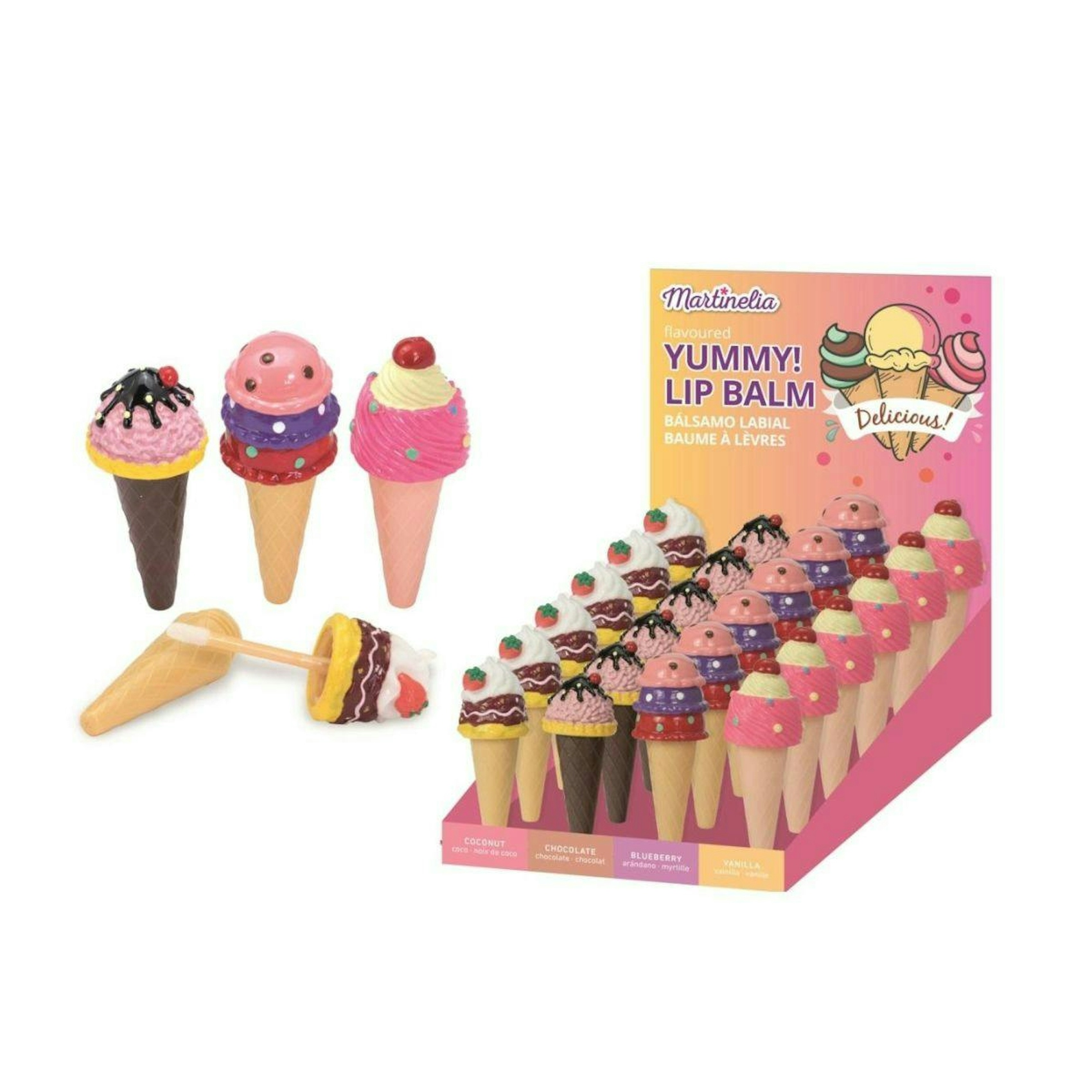 Bálsamo Labial Yummy Ice Cream Martinelia 0