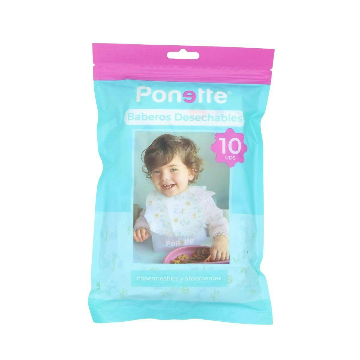 Baberos Desechables Ponette 10 Uds Baberos Desechables Ponette 10 Uds 0