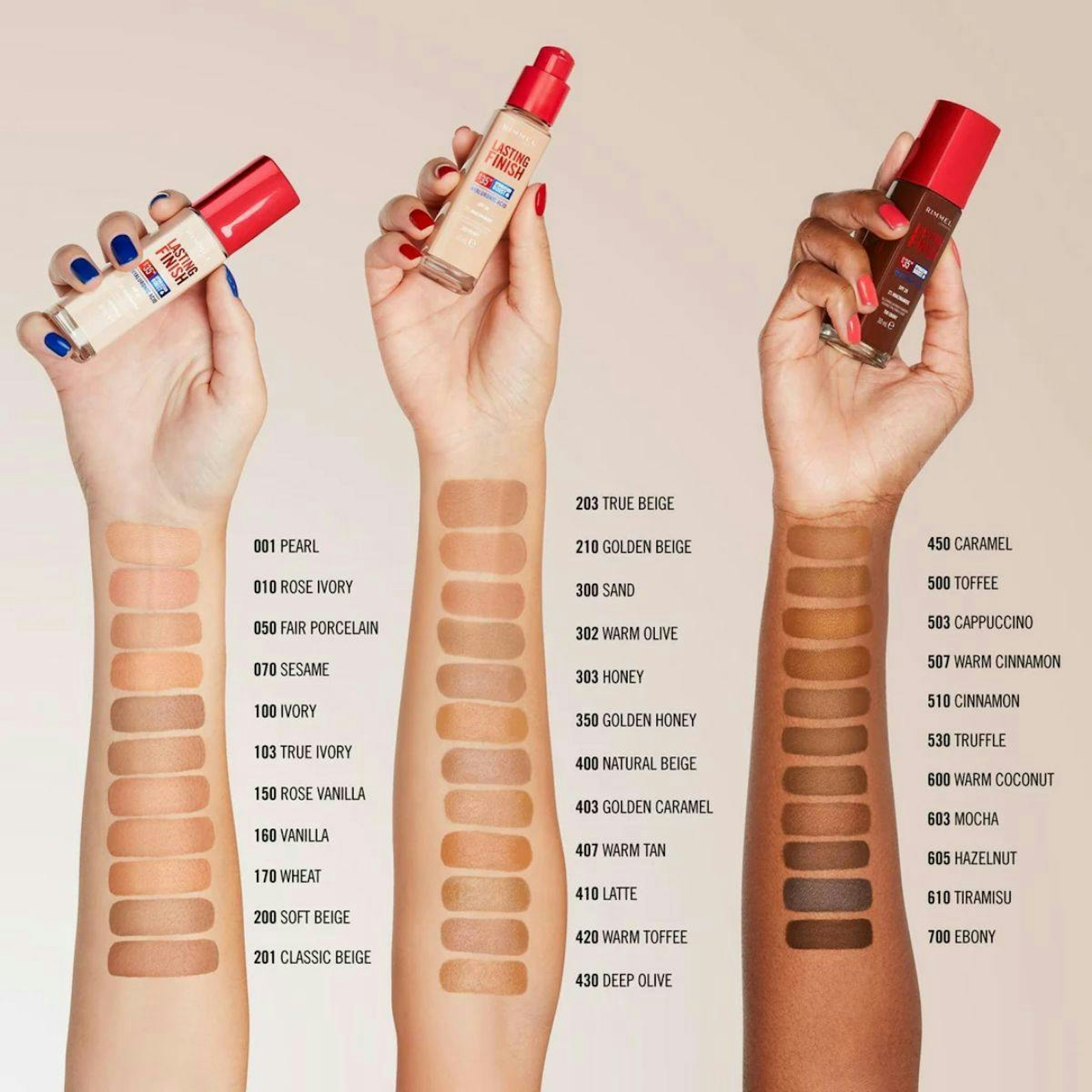 Base De Maquillaje Lasting Finish Ácido Hialurónico 35H Rimmel