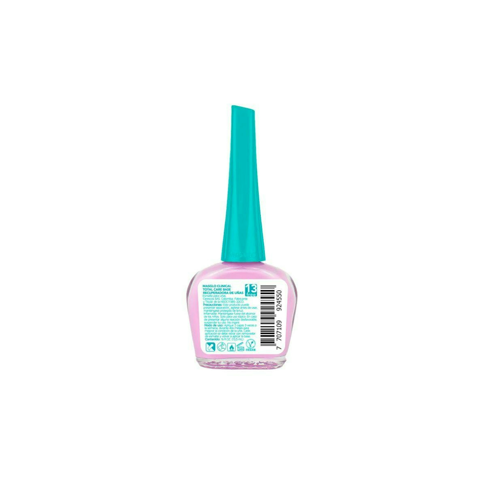 Base Recuperadora Uñas Maltratadas Masglo Total Care Violeta