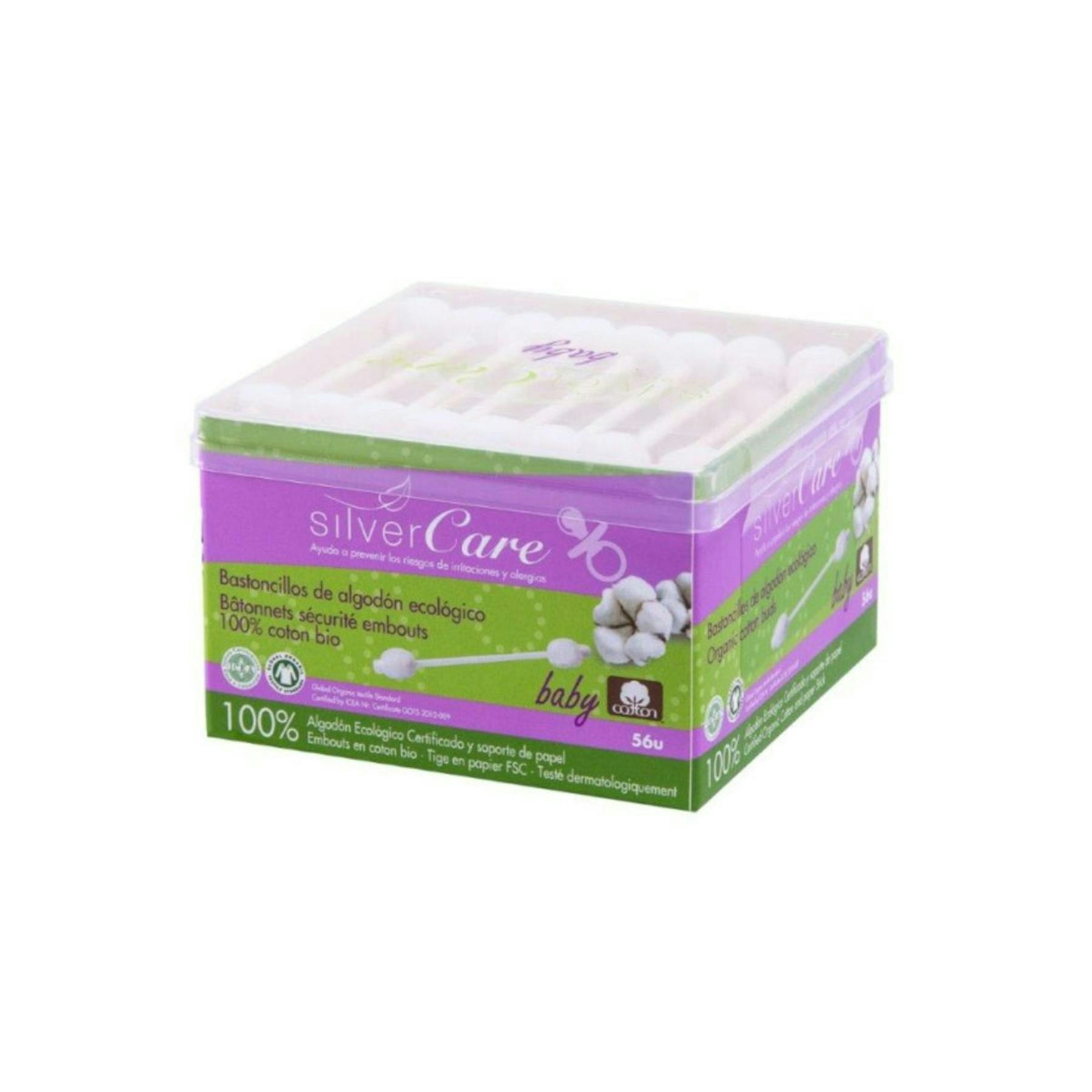 Bastoncillos Eco Baby Silvercare 56 Uds Bastoncillos Eco Baby Silvercare 56 Uds 0