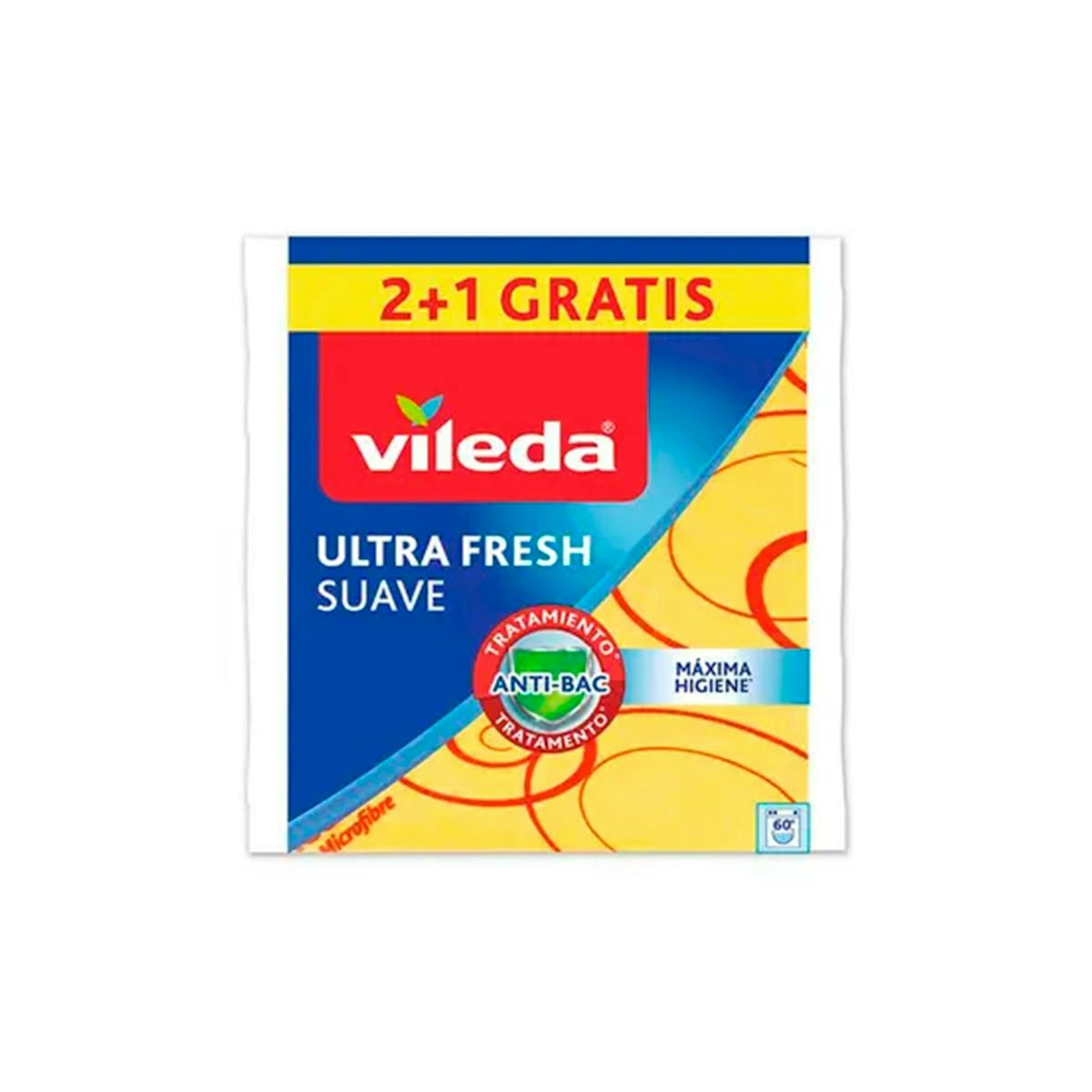 Bayeta Suave Vileda Amarilla Máxima Absorción 2+1 Ud 0