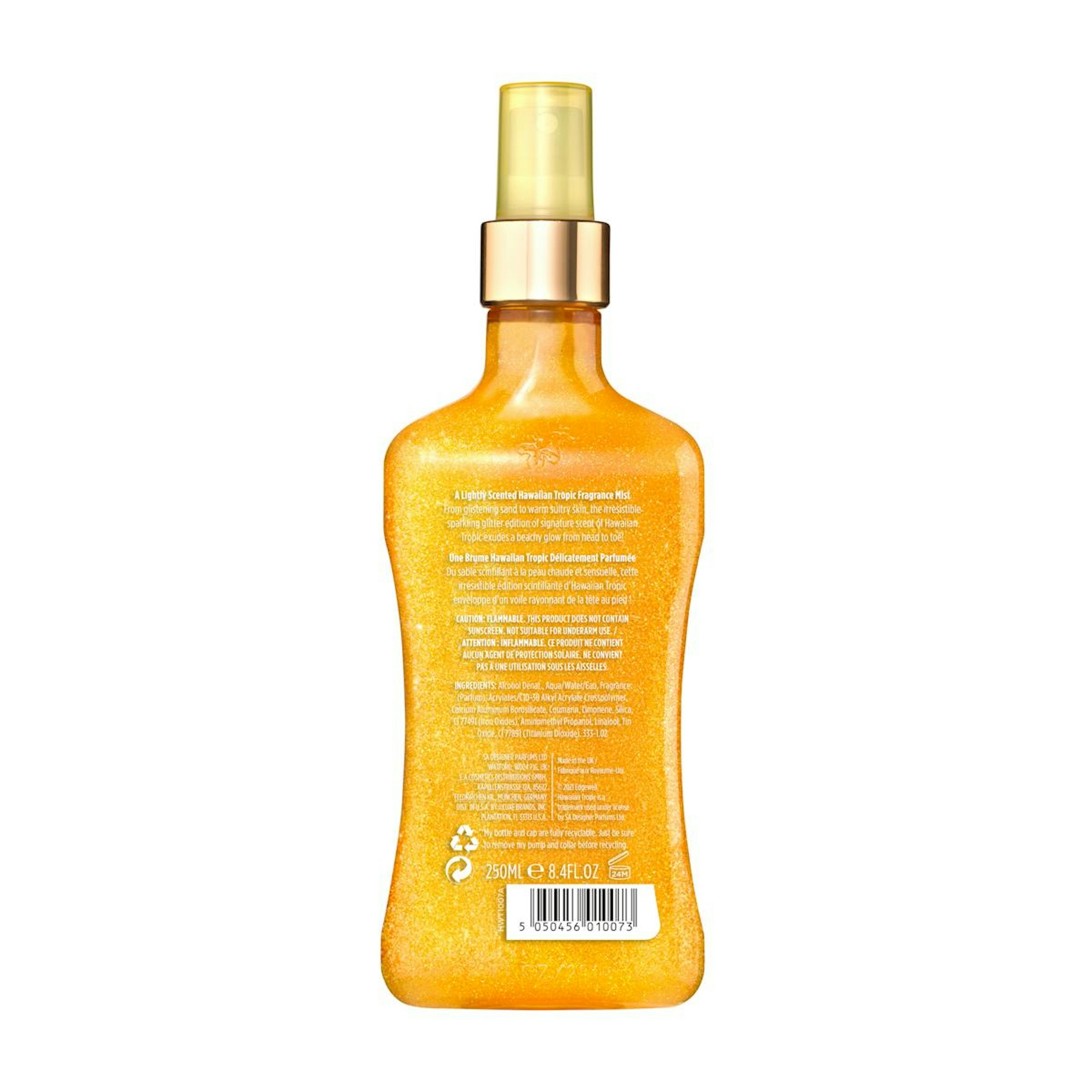 Body Mist Golden Paradise Shimmer Hawaiian Tropic 250Ml