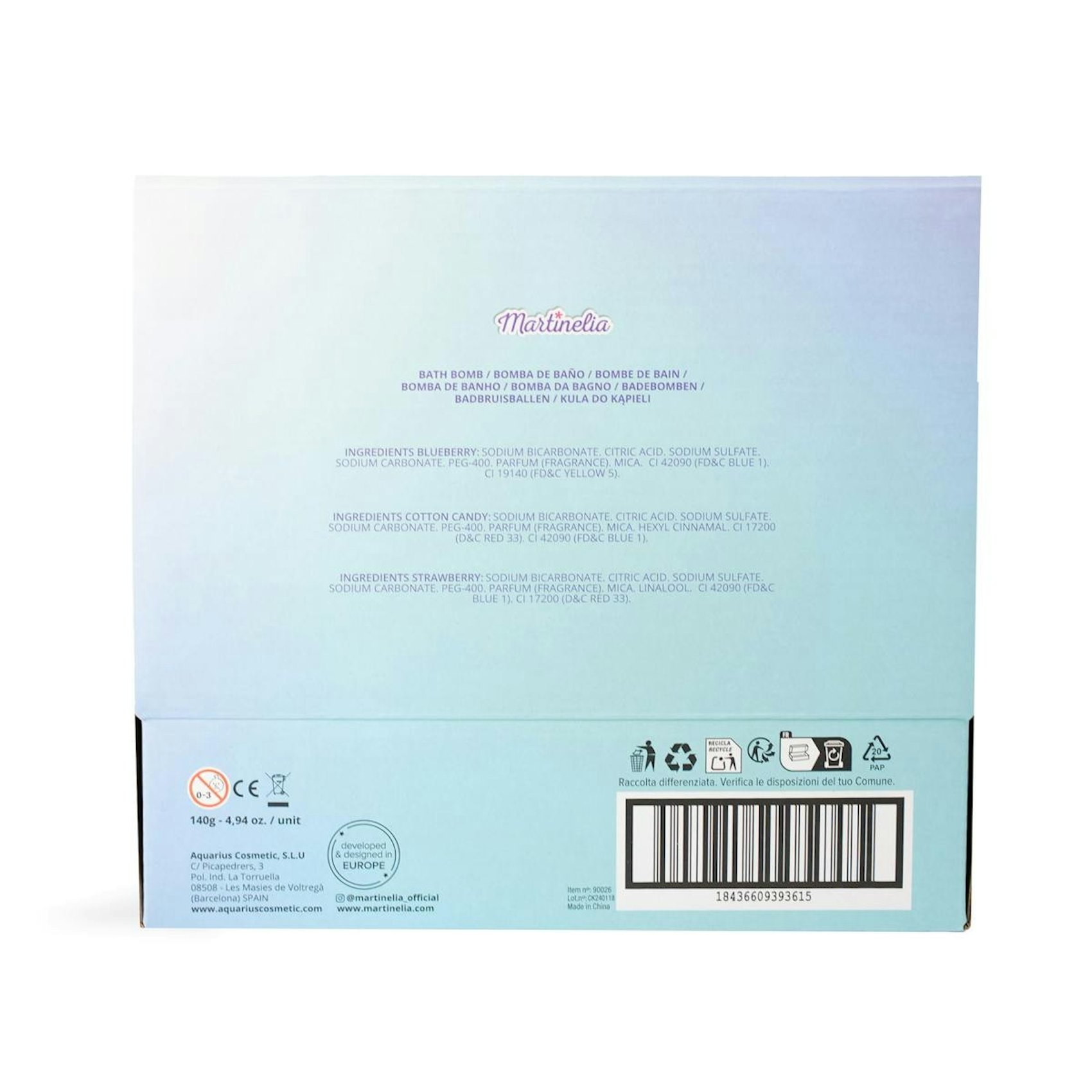 Bomba De Banho Galaxy Martinelia 140Gr