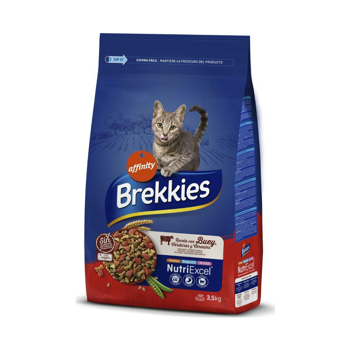 Imagen de Pienso Gatos Adultos Buey 3.5Kg Brekkies