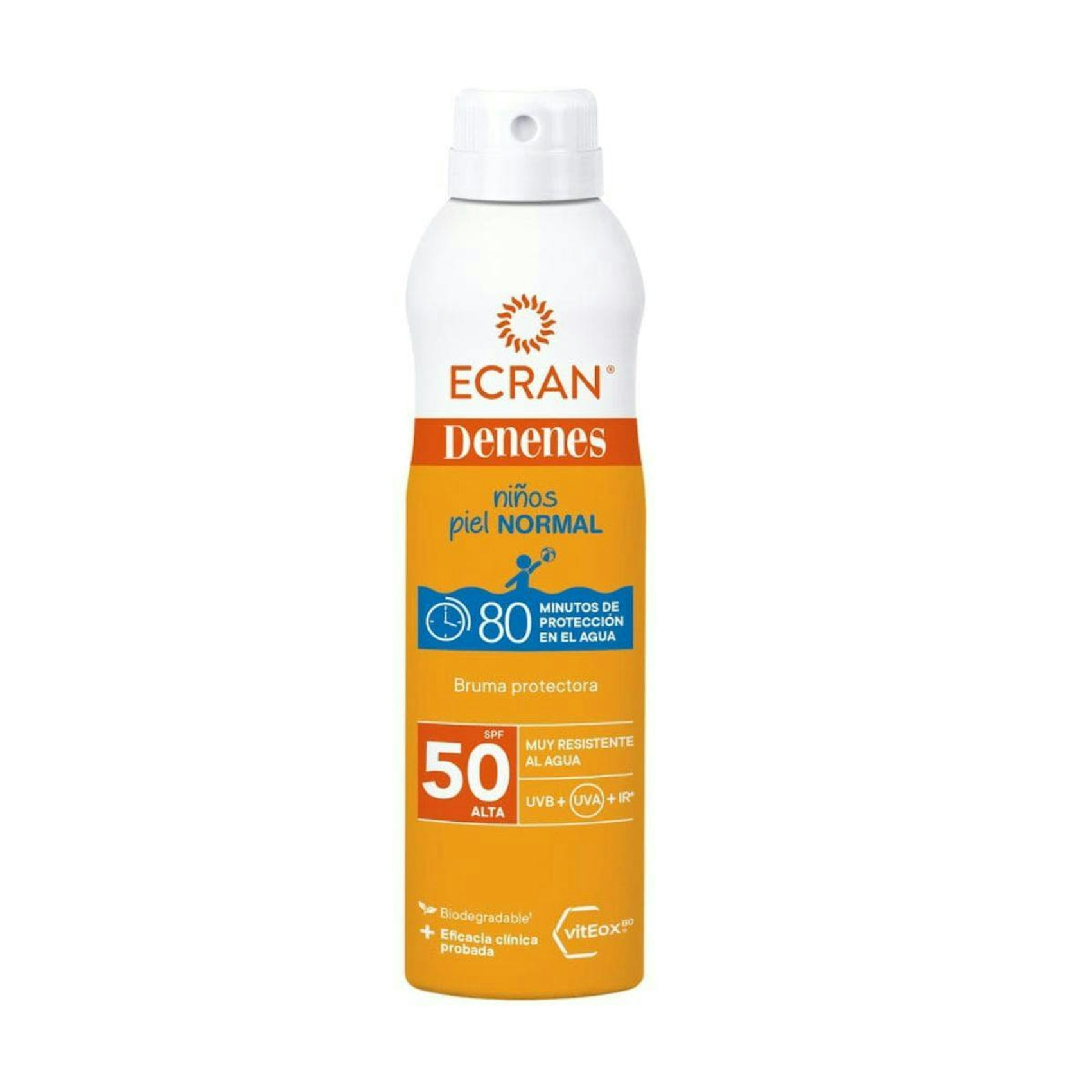 Bruma Solar Infantil Piel Normal SPF 50 Ecran Denenes 250Ml