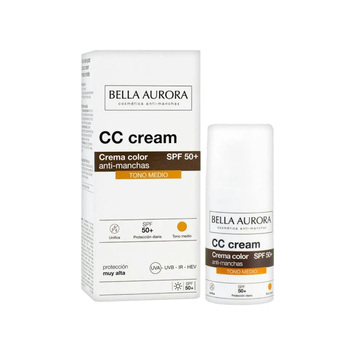 CC Cream Antimanchas SPF 50+ Bella Aurora Tono Medio
