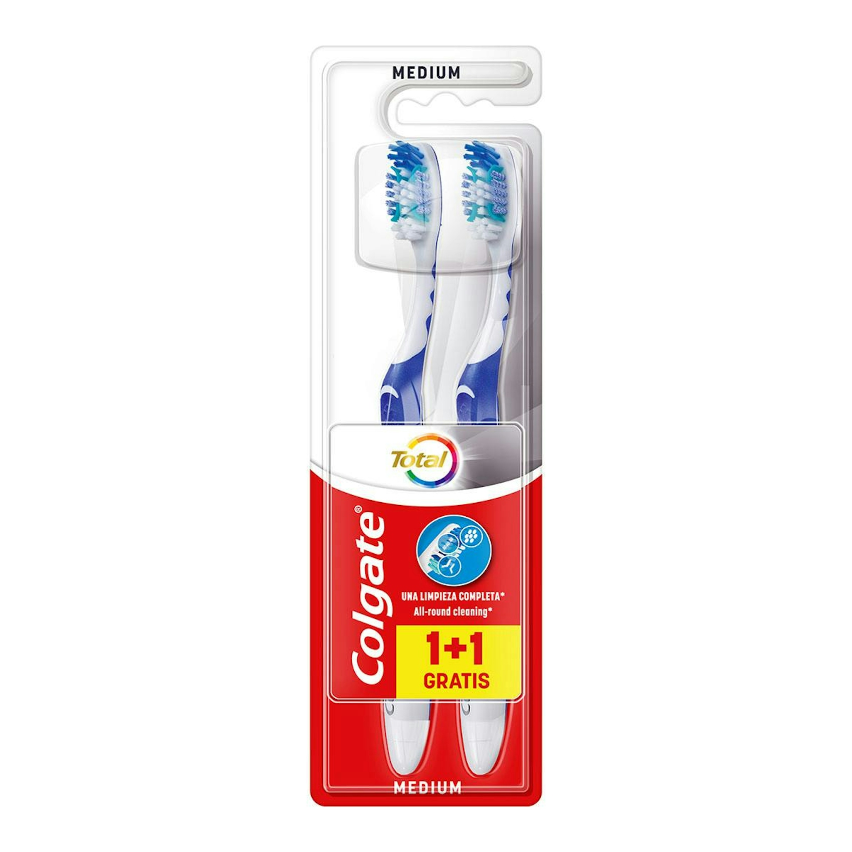 Cepillo Dental Medio Total Colgate 1+1 Ud 0