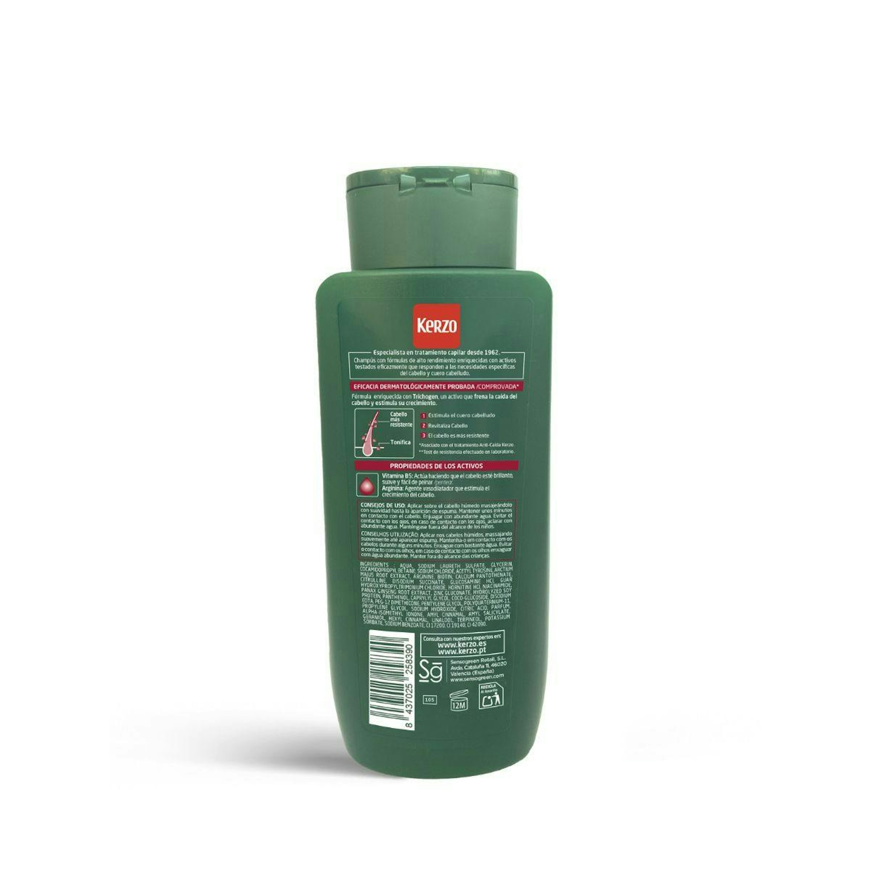 Champú Anticaída Fortificante Kerzo 400Ml