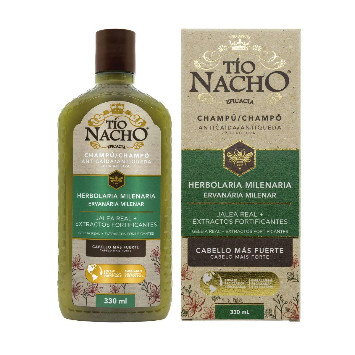 Imagen de Champú Anticaída Herbolaria Milenaria Tío Nacho 330Ml