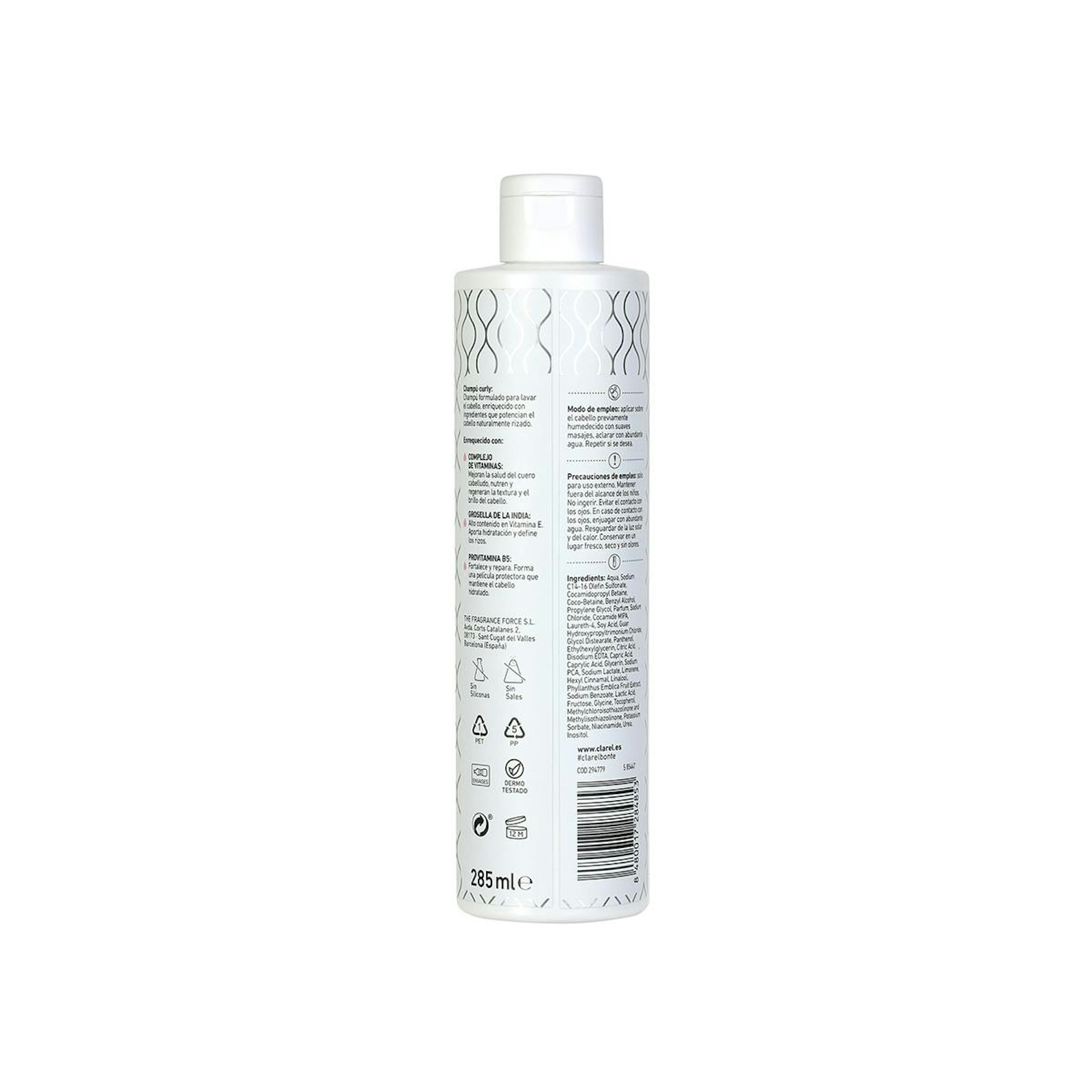 Champú Curly Bonté Advanced Línea Profesional 285Ml