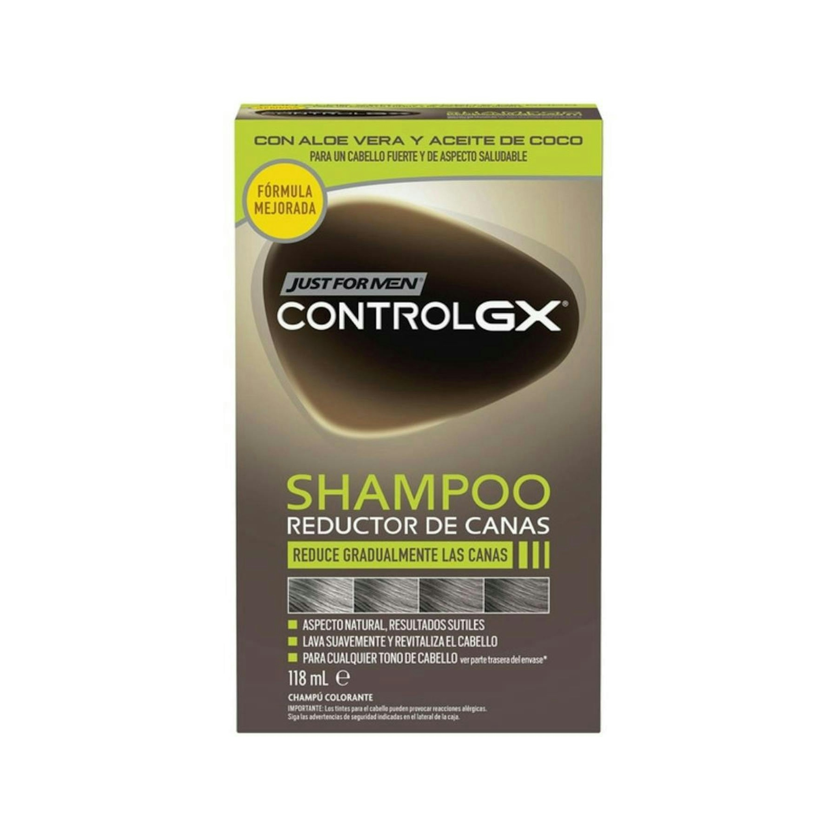 Champú Reductor De Canas Control GX Just For Men 118Ml Champú Reductor De Canas Control GX Just For Men 118Ml 0