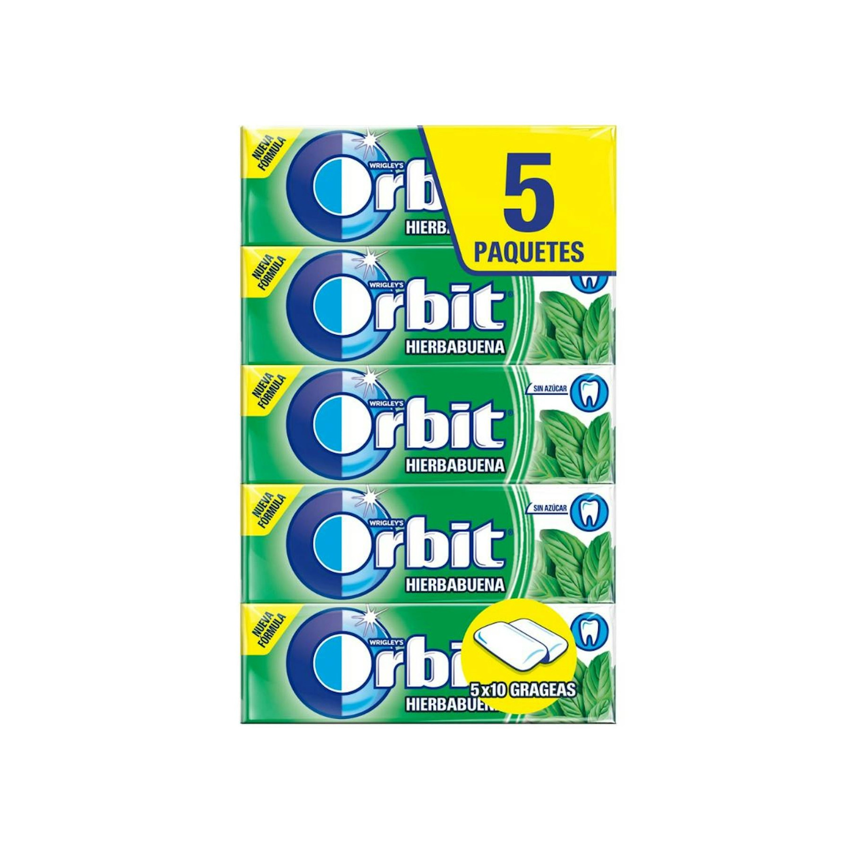 Chicle Hierbabuena Orbit 5 Uds Chicle Hierbabuena Orbit 5 Uds 0
