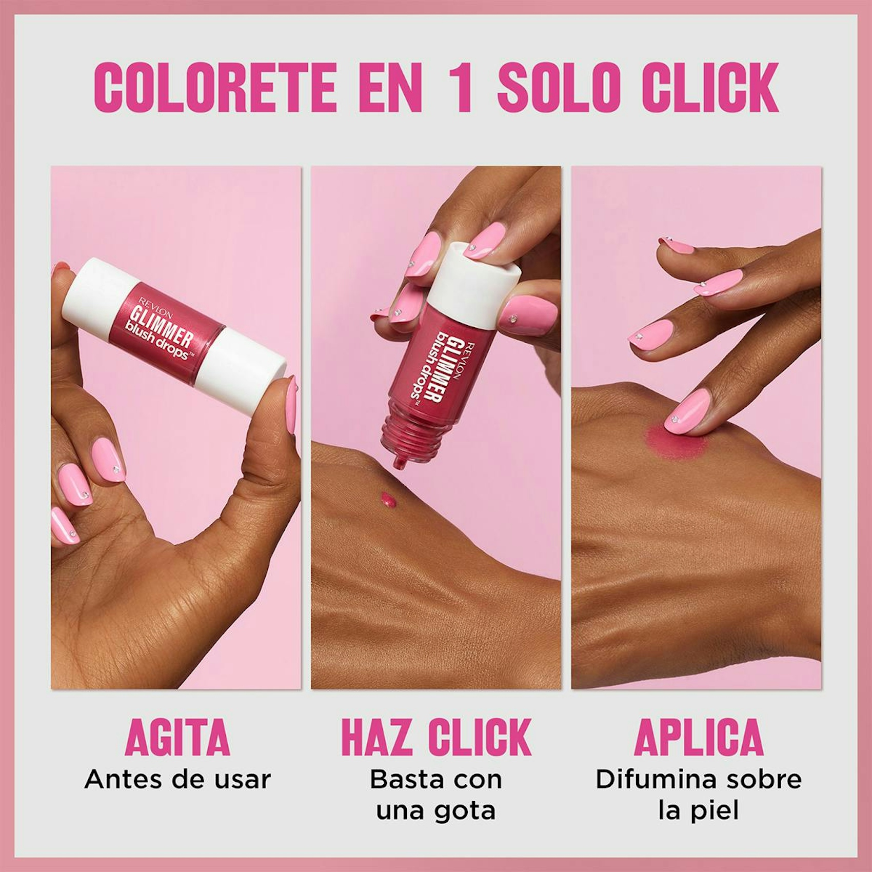 Colorete Líquido Glimmer Blush Drops Revlon