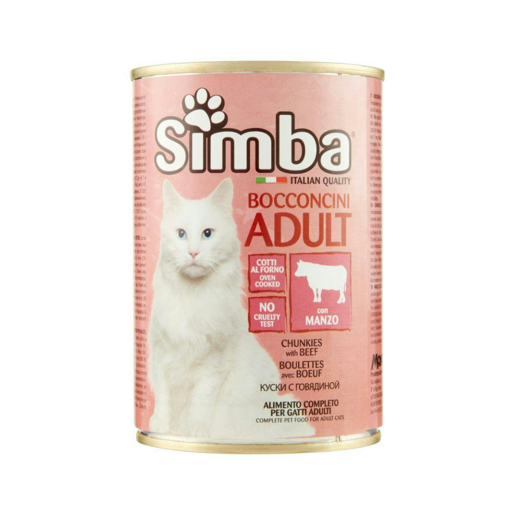 Comida Húmeda Gatos Bocaditos De Buey Simba 415 Gr