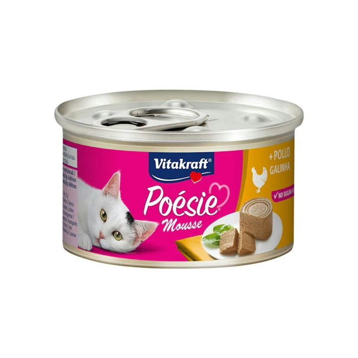 Comida Húmeda Gatos Poésie Mousse Pollo Vitakraft 85Gr