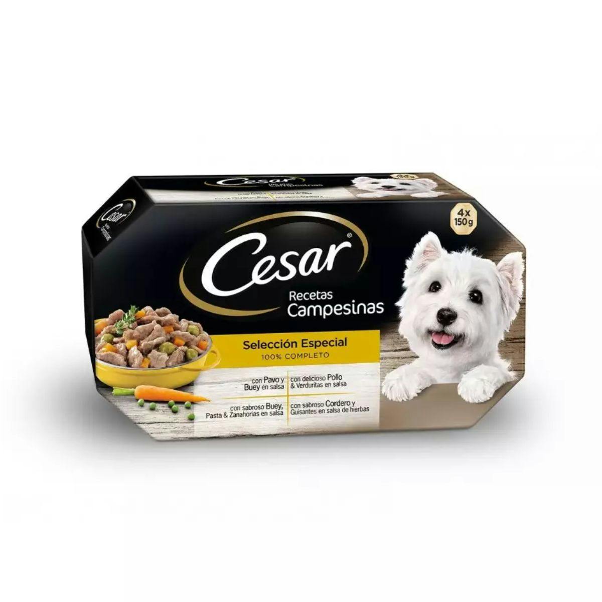 Imagen de Comida Húmeda Perros Selección Especial Cesar 4x150 Gr
