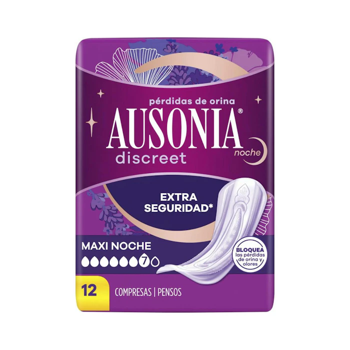Compresas De Incontinencia Maxi Ausonia Discreet 12 Uds