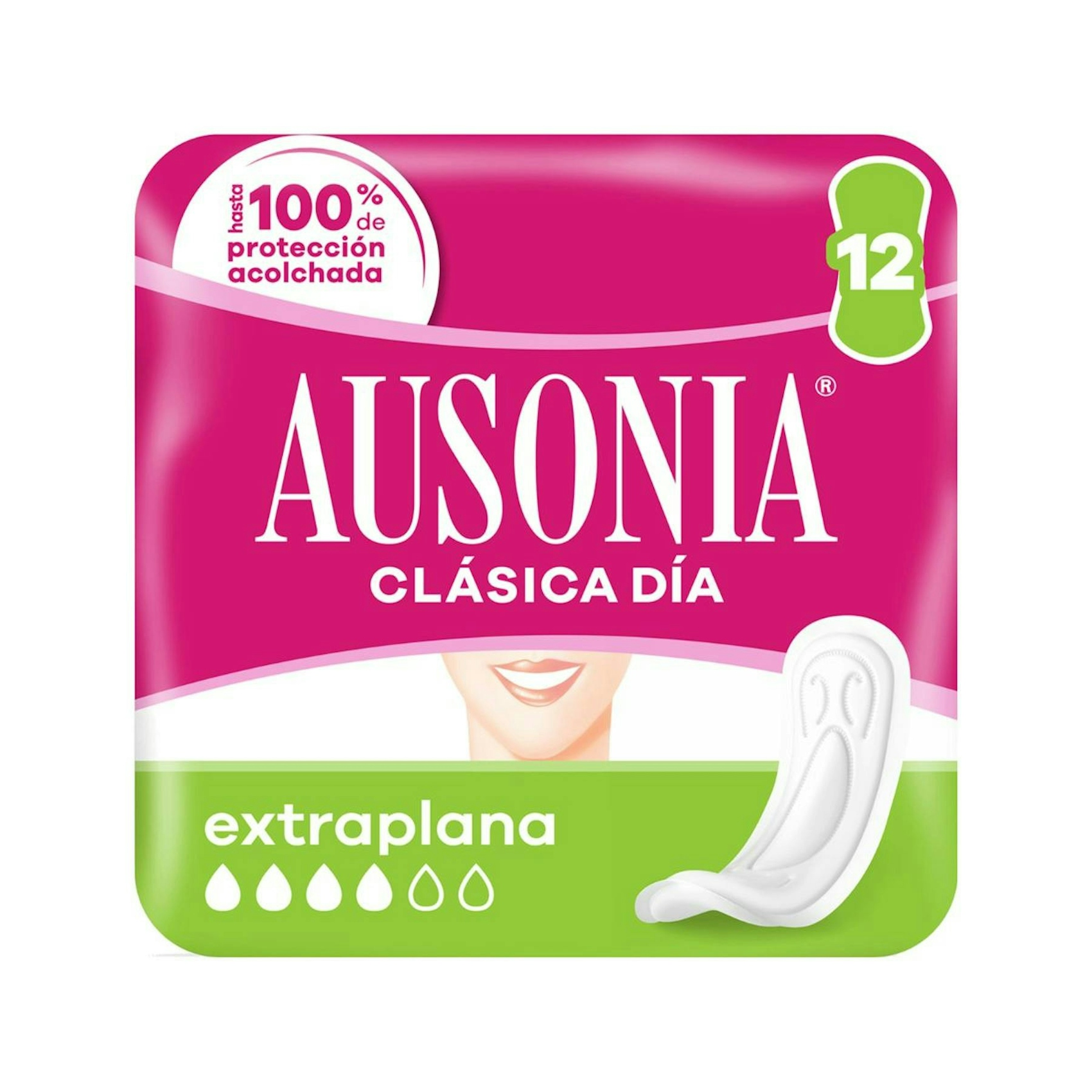 Compresas Sin Alas Clásica Día Extraplana Ausonia 12 Uds 0