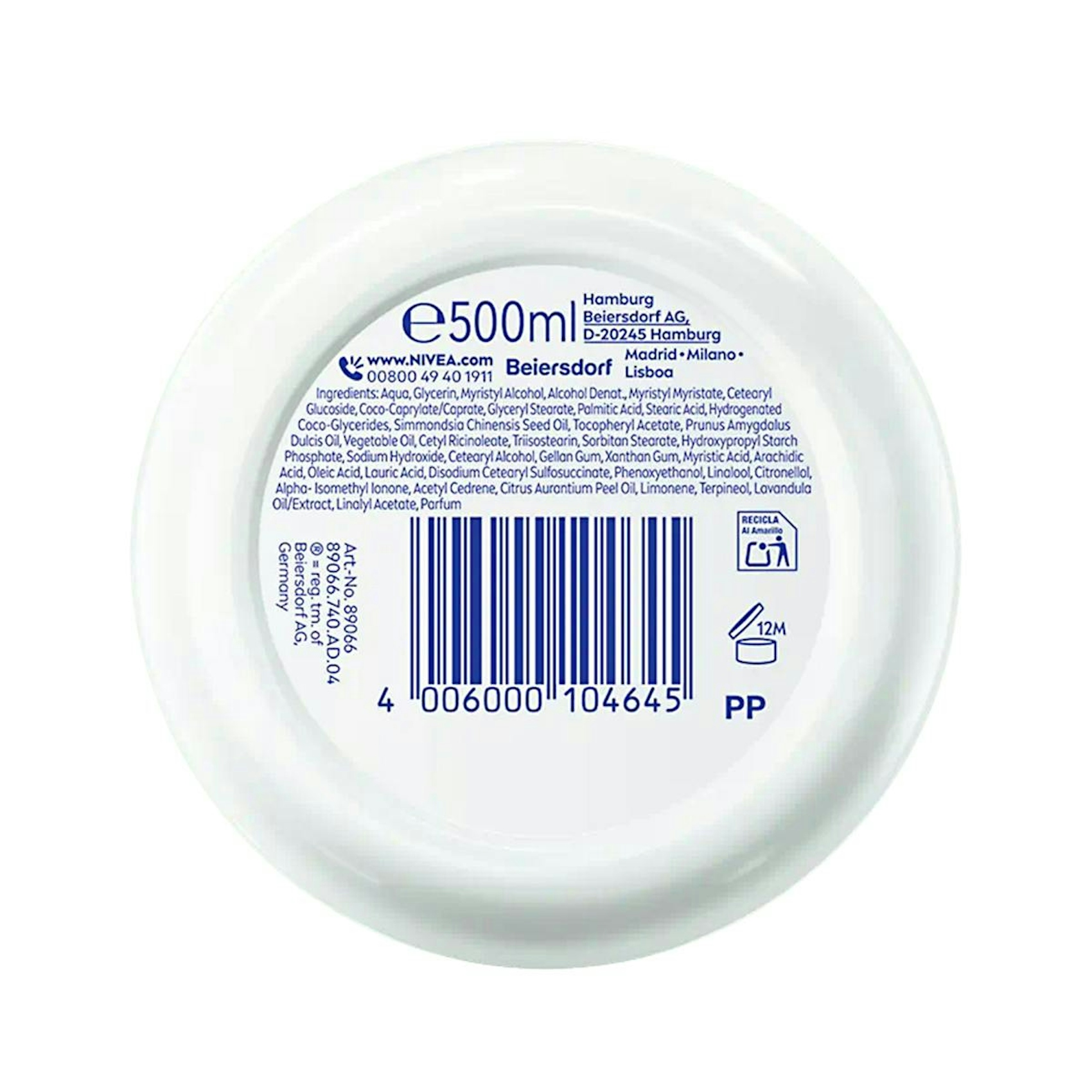 Crema Corporal Hidratante Soft Nivea 500Ml