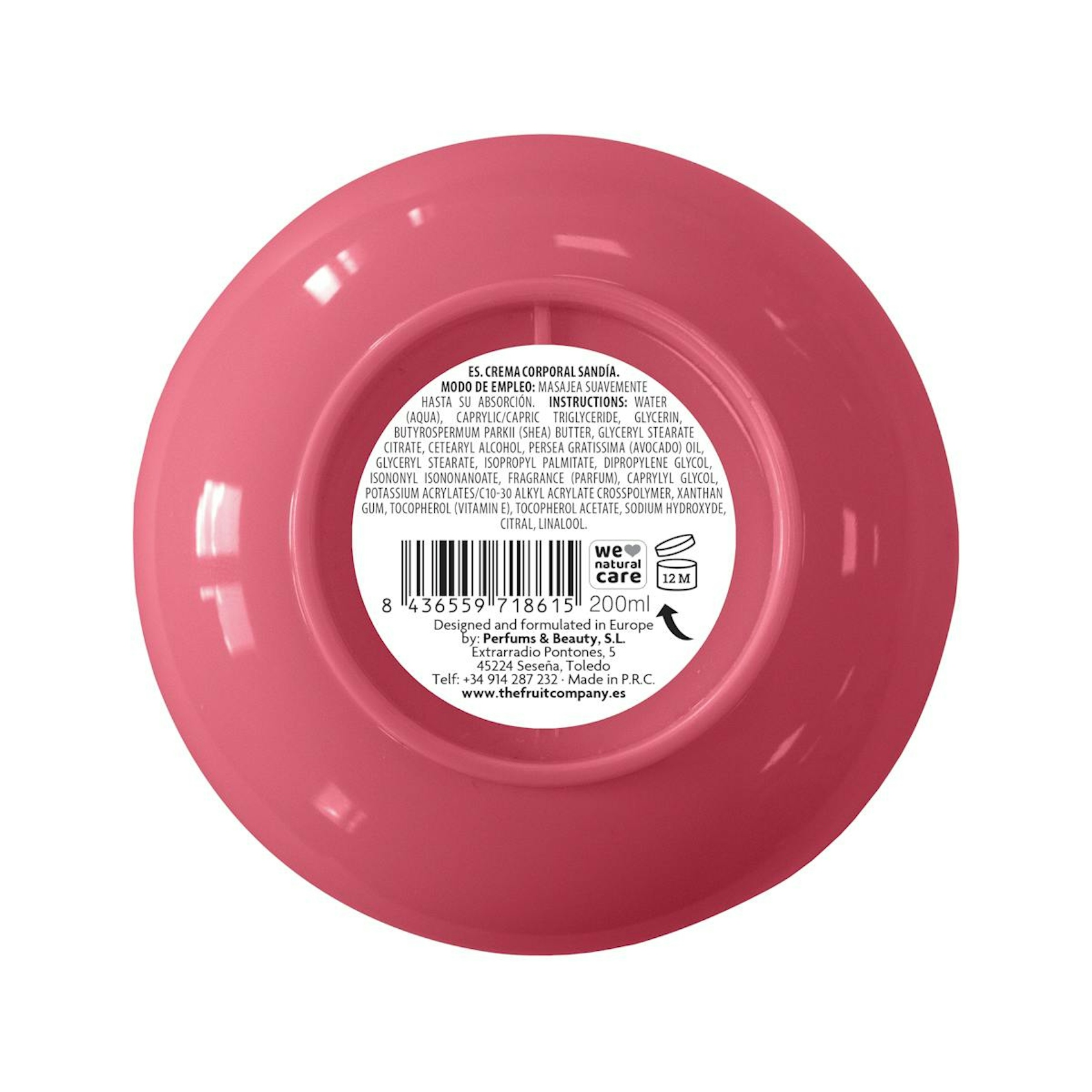 Creme Corporal Sandía The Fruit Company 200Ml