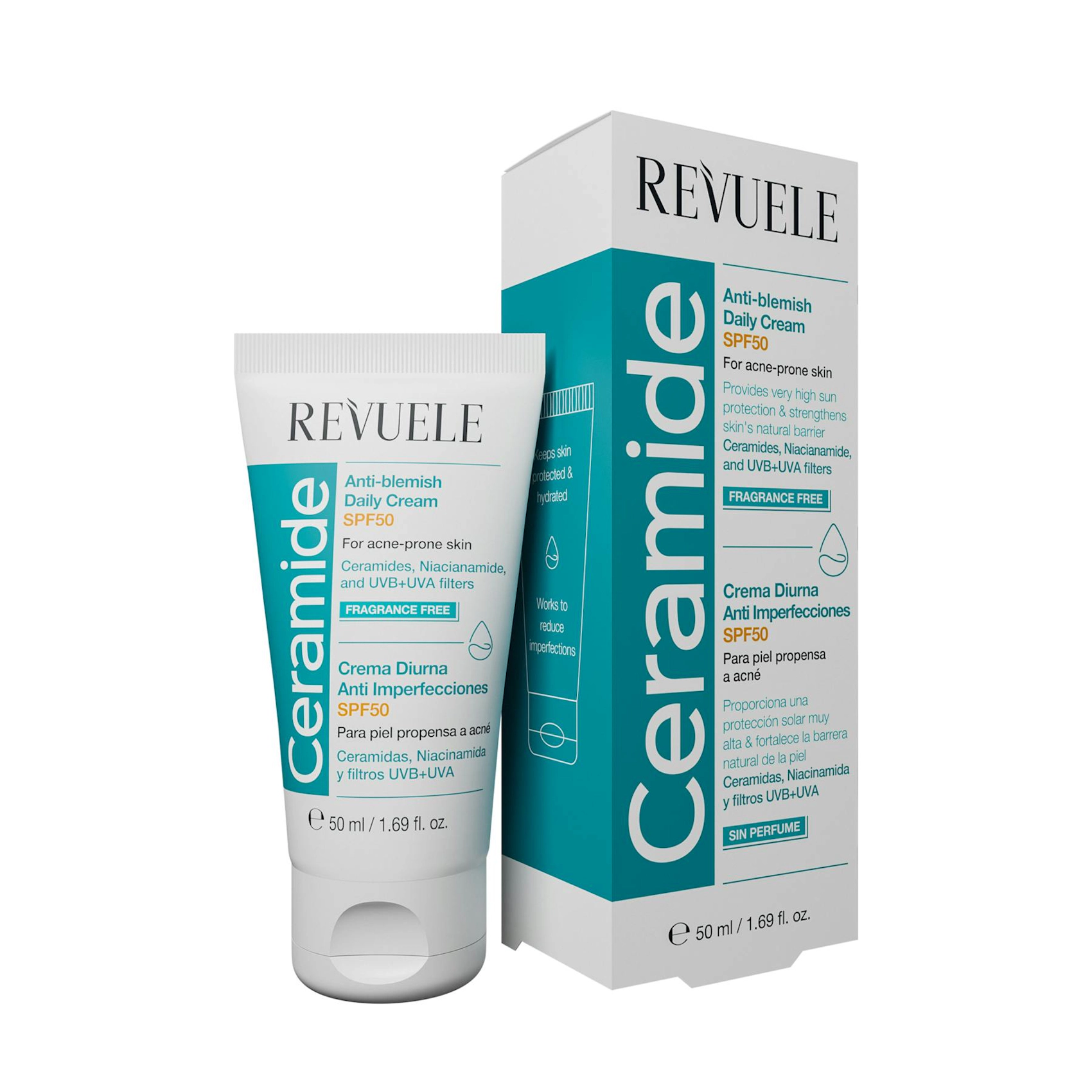 Crema De Día Ceramida Anti Imperfecciones Revuele 50Ml 0
