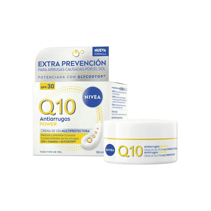 Crema De Día Multiprotectora Q10 Antiarrugas Power Nivea 50Ml