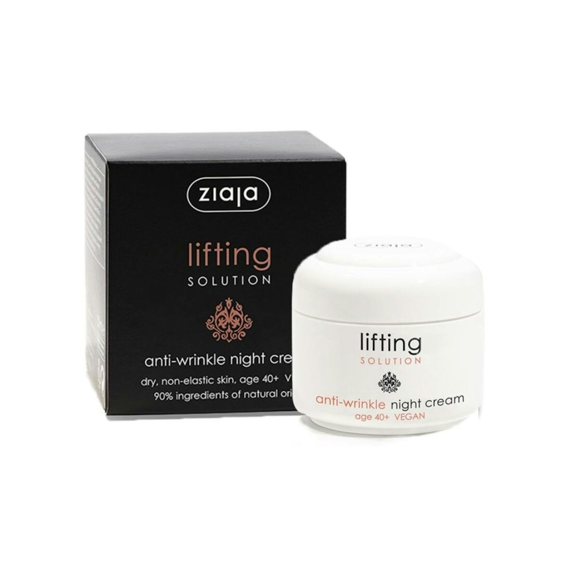 Imagen de Crema De Noche Reductora De Arrugas Lifting Solution Ziaja 50Ml