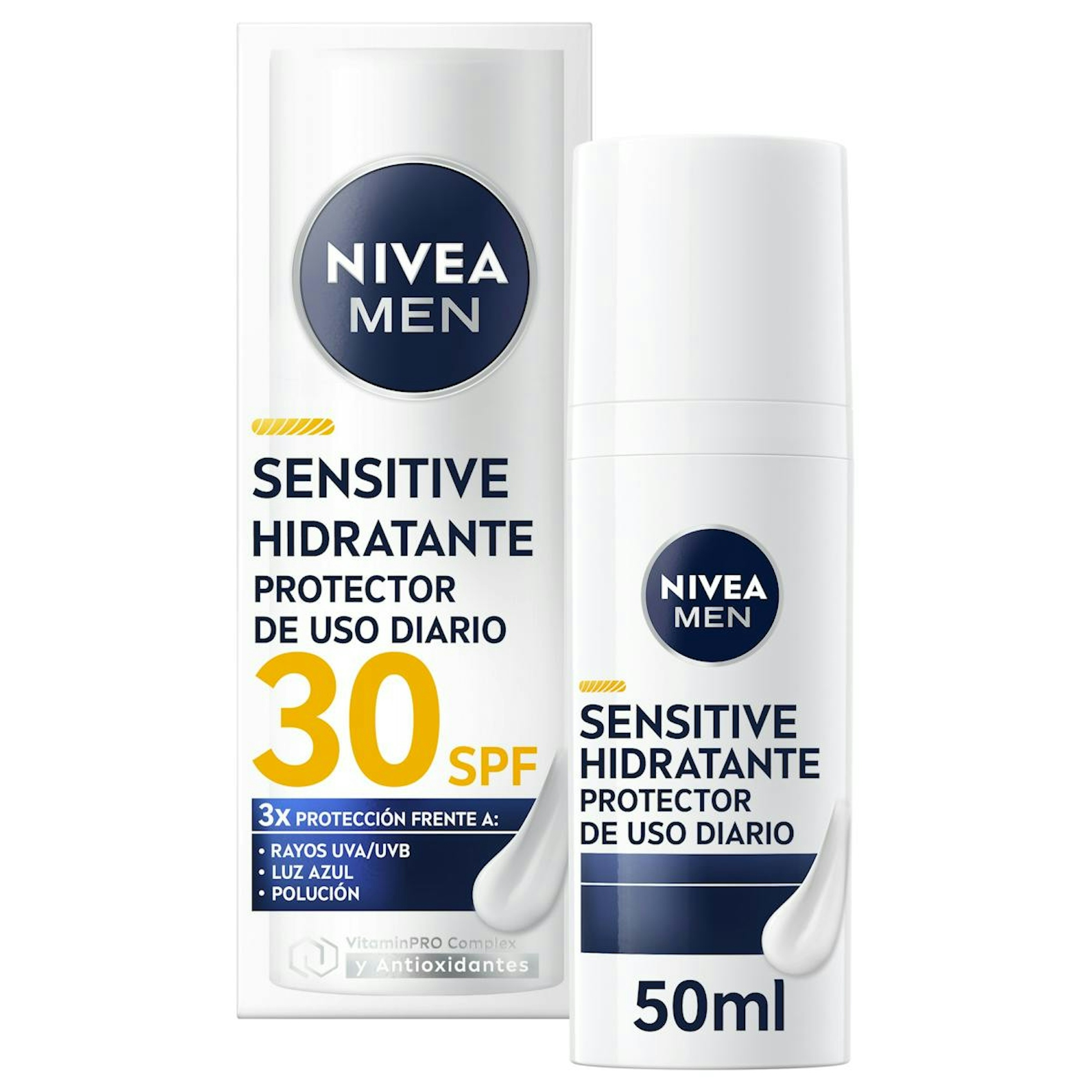 Crema Facial Sensitive Hidratante SPF 30 Nivea Men 50Ml 0
