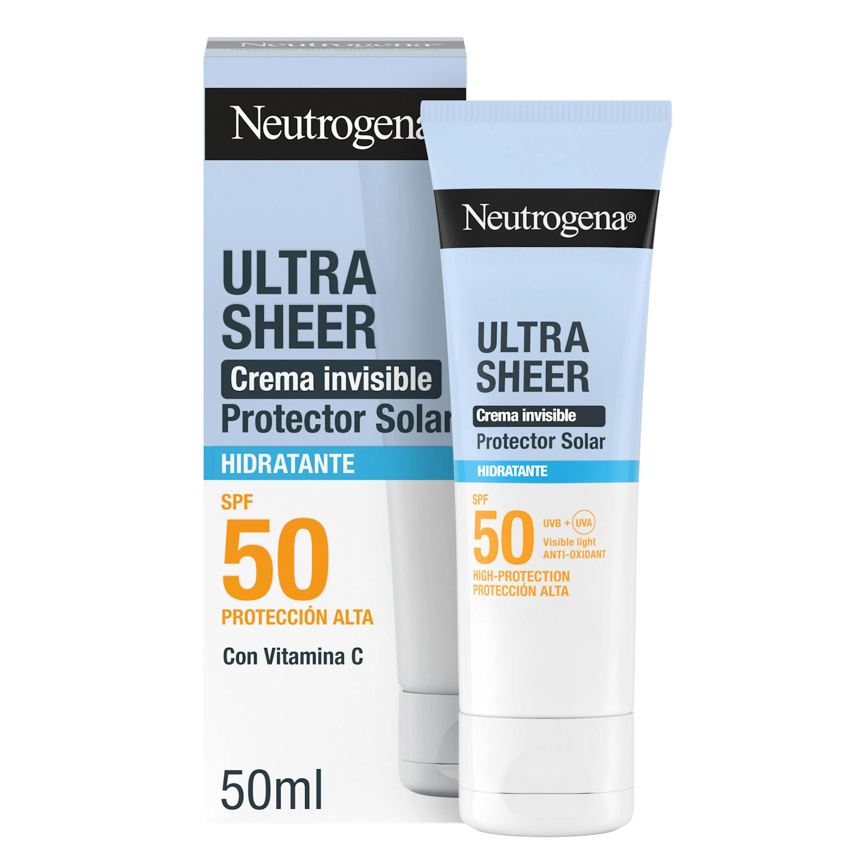 Crema Solar Ultra Sheer Hidratante SPF50 Neutrogena 50Ml 0