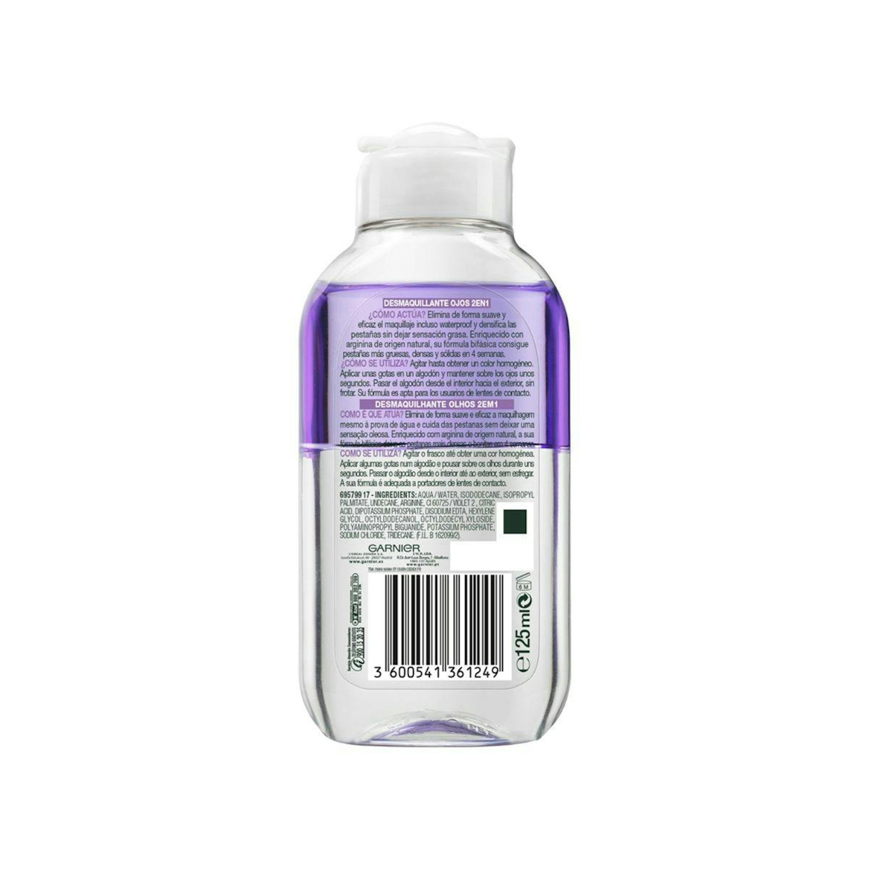 Desmaquillante De Ojos 2 En 1 Garnier 125Ml